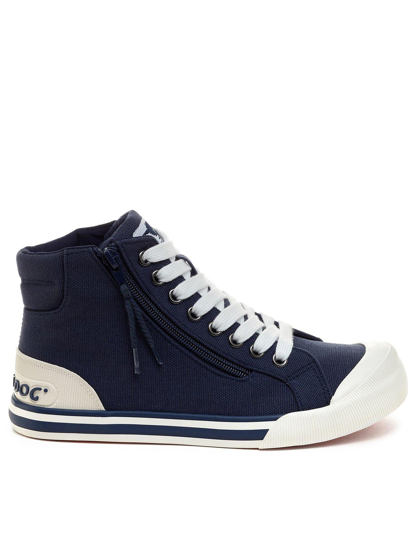 rocket-dog-rocket-dog-jazzin-hi-top-lace-up-plimsolls-navy