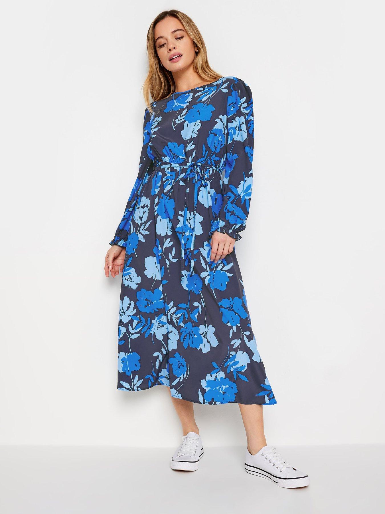 mco-petite-petite-blue-floral-smock-dress