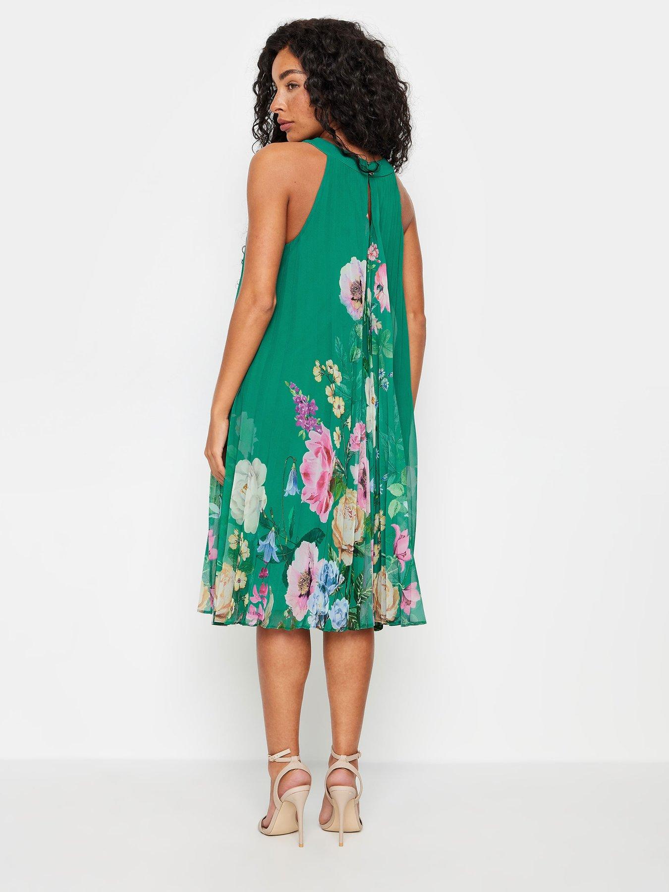 mco-petite-petite-green-floral-pleated-midi-dressstillFront