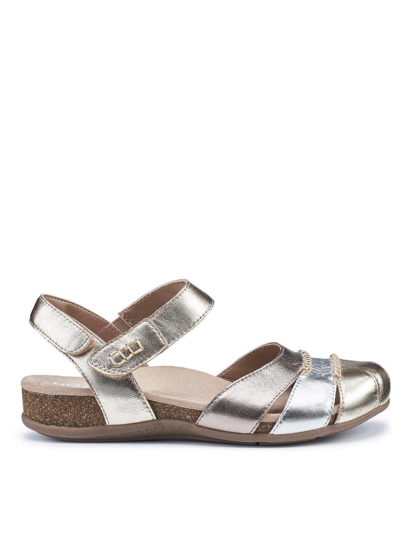 Sandals Leather Wide Denali Wide Metallic Multi le