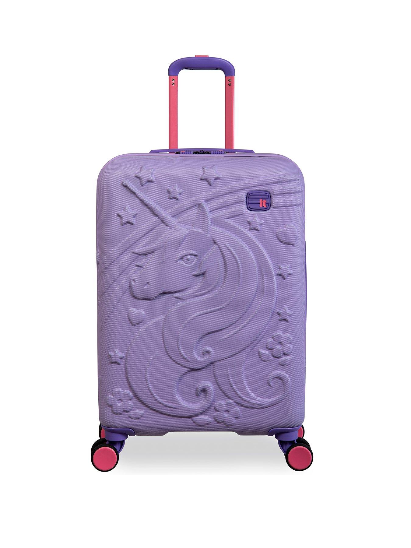Image 1 of 6 of it Luggage Mystical Kiddies Cabin Suitcase - Lavender