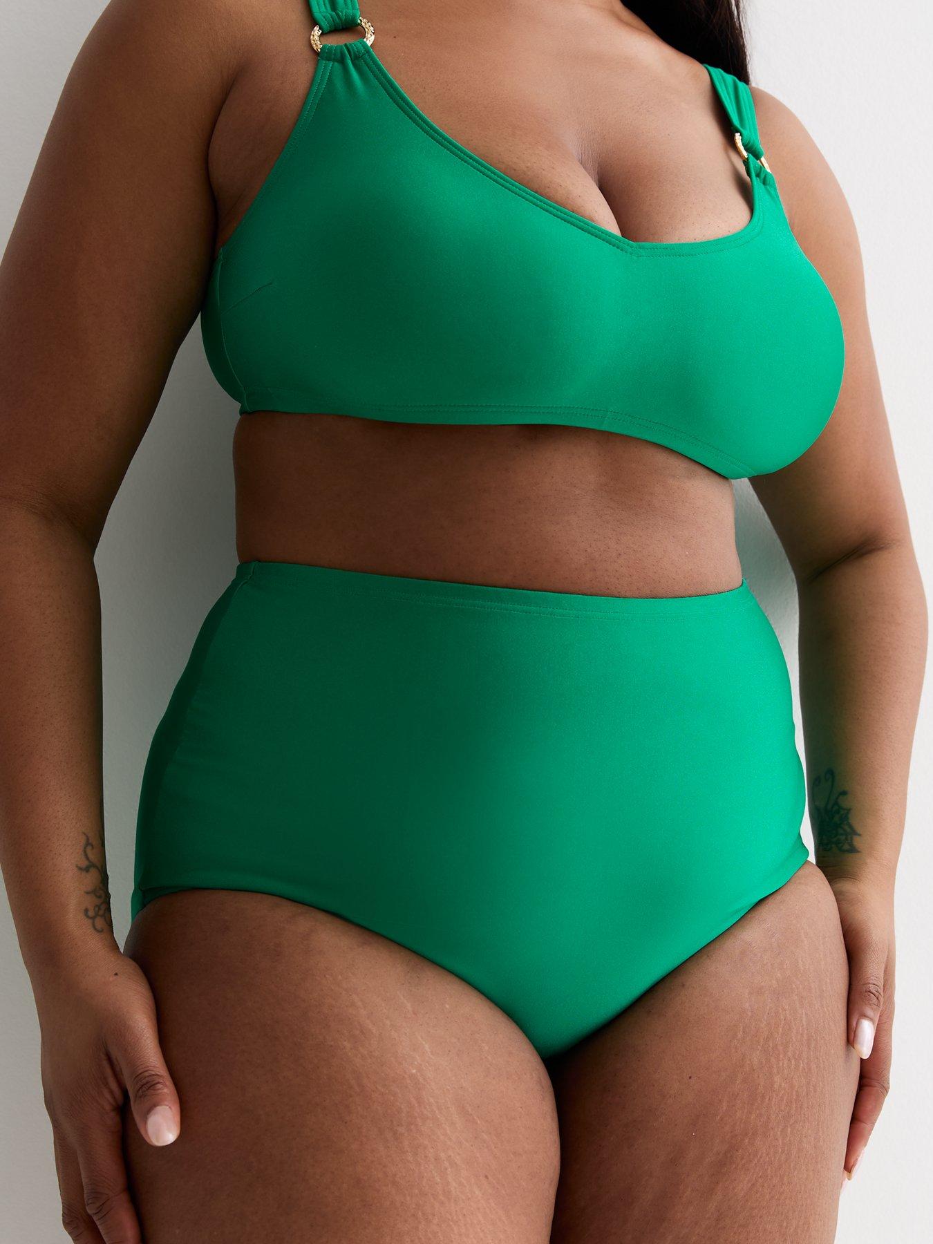 new-look-curves-green-high-waist-bikini-bottomsoutfit