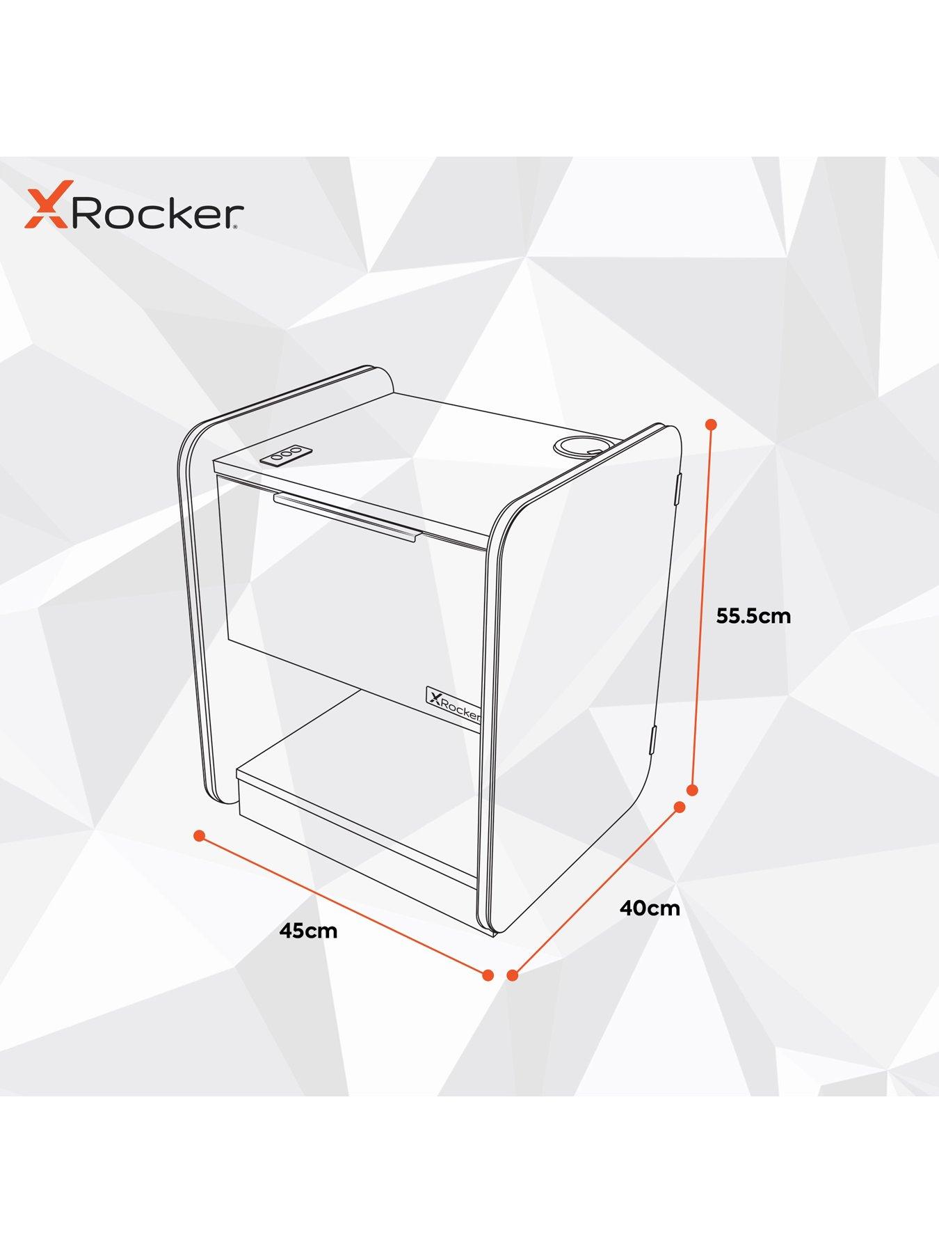 Image 7 of 7 of X Rocker Electra Bedside Table With Wireless Charging And Led Lights