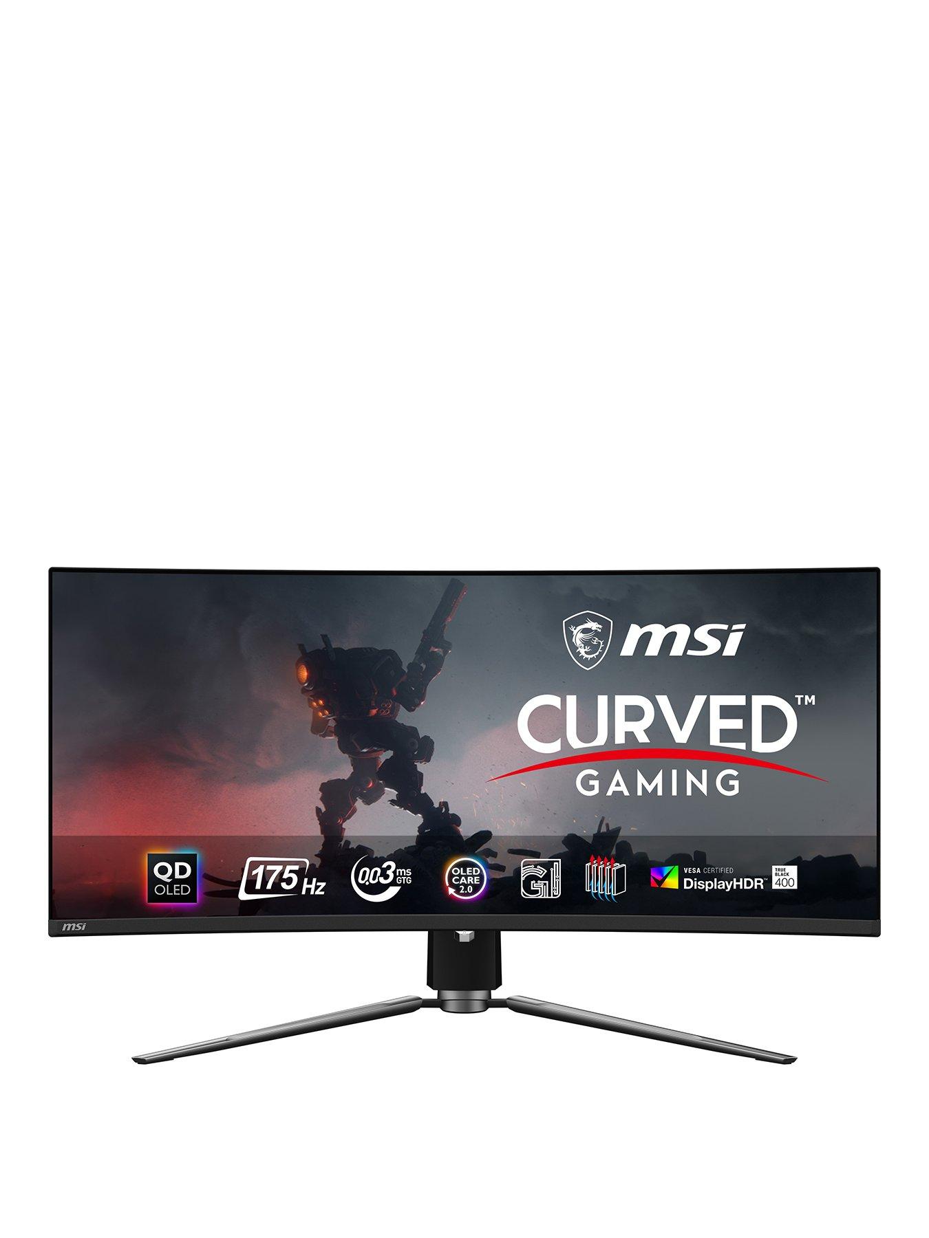Image 1 of 7 of MSI 341CQP QD-OLED - 34in - Quantum Dot-OLED - UWQHD - 175Hz - 0.03ms - Adaptive Sync - True Black 400 Curved Gaming Monitor
