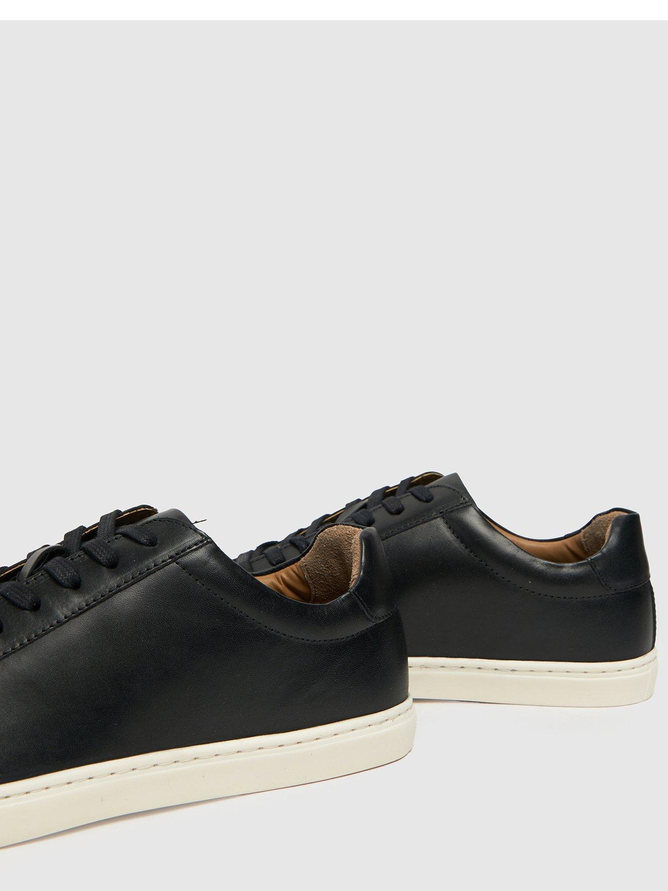 Image 4 of 4 of Schuh Schuh Wayne Leather Cupsole Trainers - Black