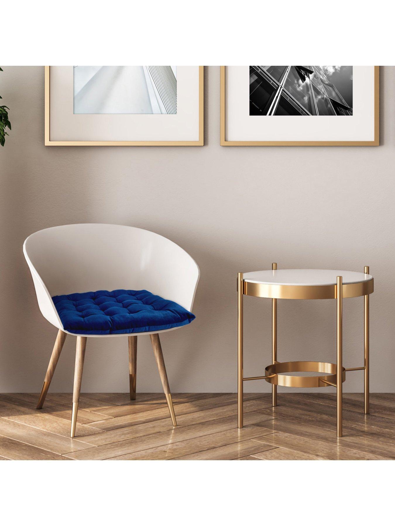 Very Home Velvet Seat Pad Pair