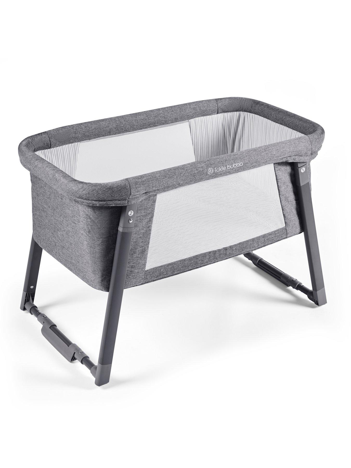 ickle-bubba-mini-rocker-crib-space-grey