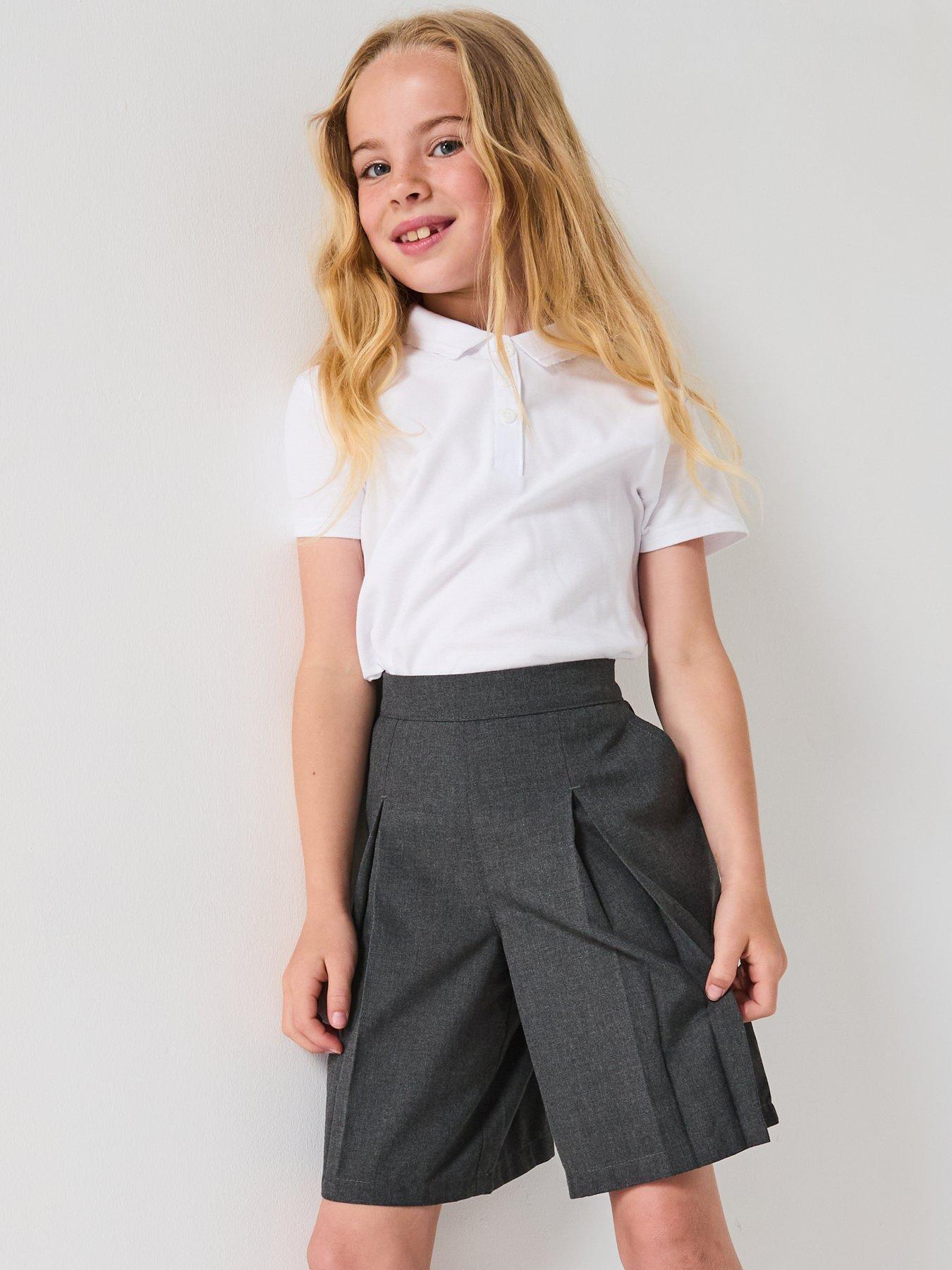 Blue Polo Asda Kids Polo Shirts Everyday Girls Pack School Polo