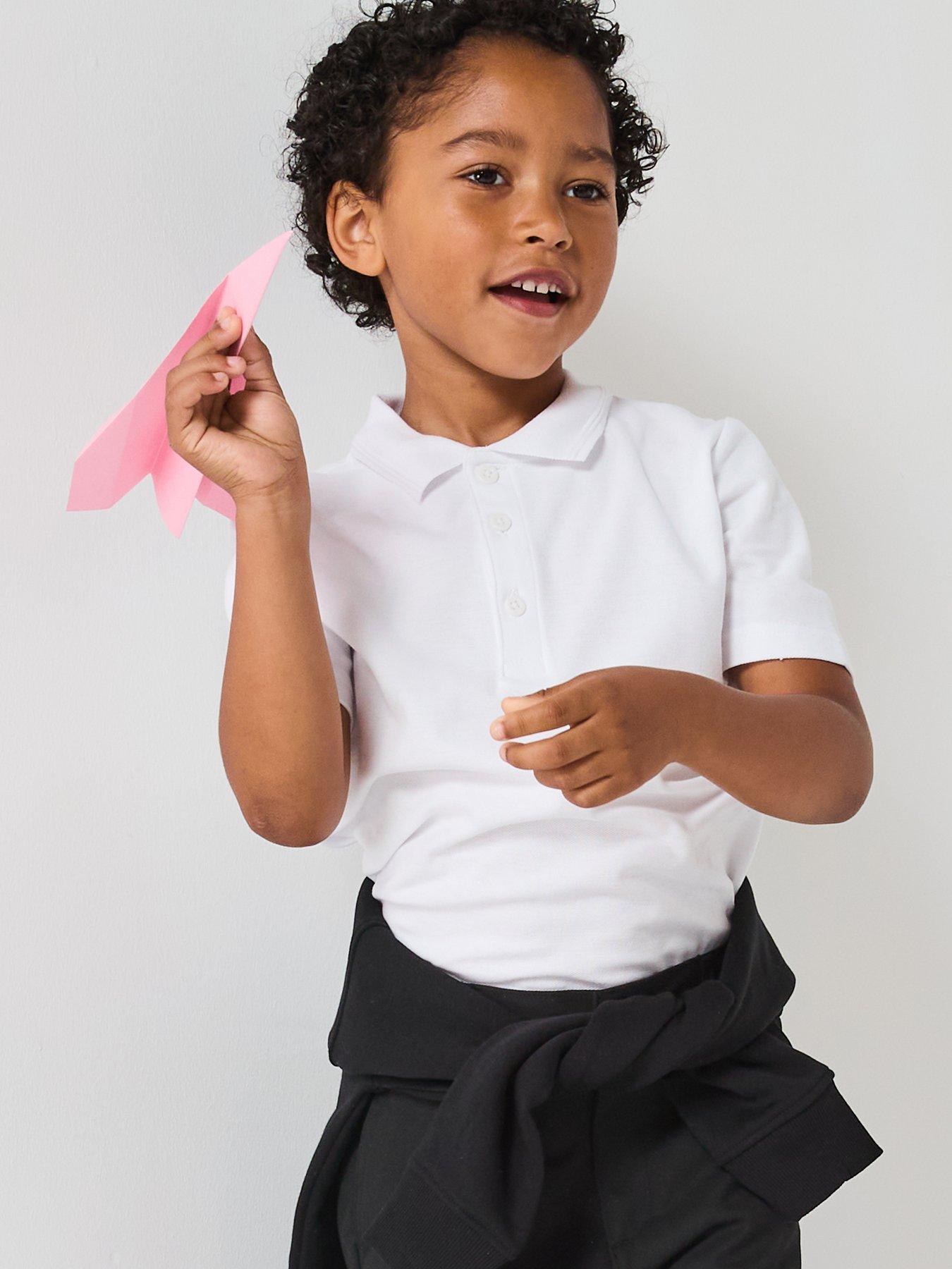 The Very Collection Boys 3 Pack Polo Top - White
