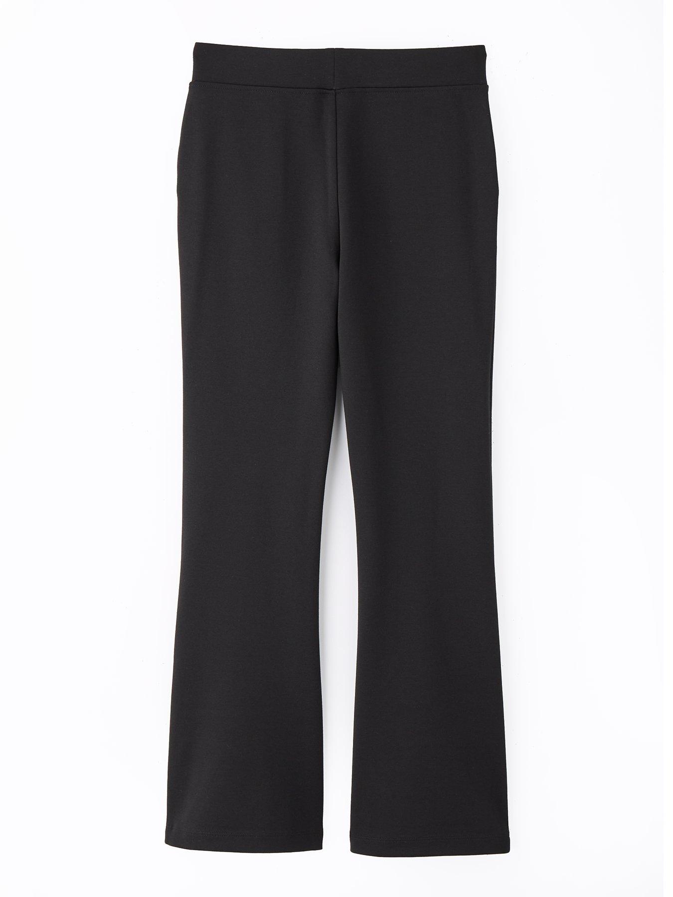 Image 3 of 6 of Everyday Girls 2 Pack Jersey Kick Flare Trouser - Black