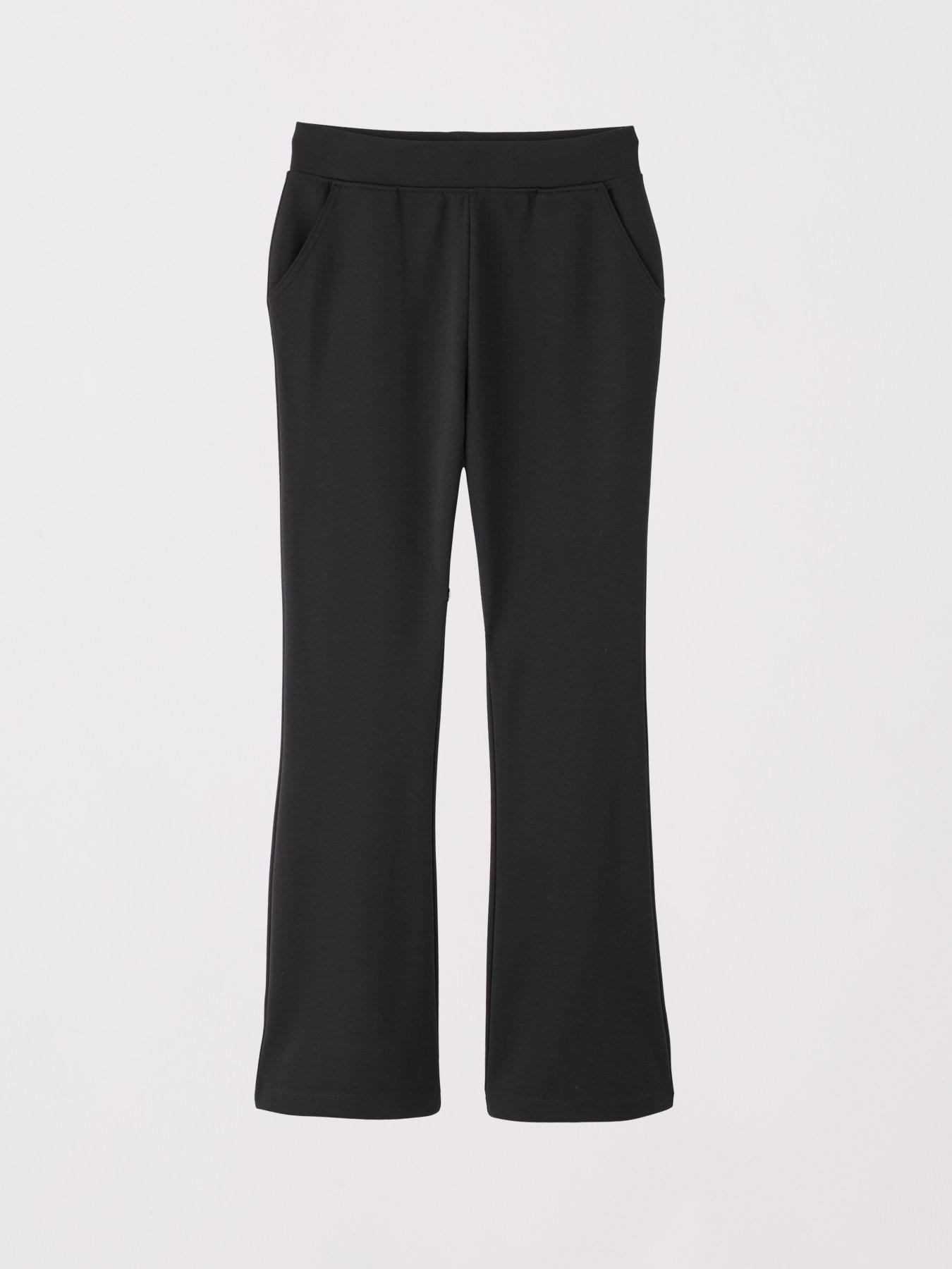 Image 4 of 6 of Everyday Girls 2 Pack Jersey Kick Flare Trouser - Black