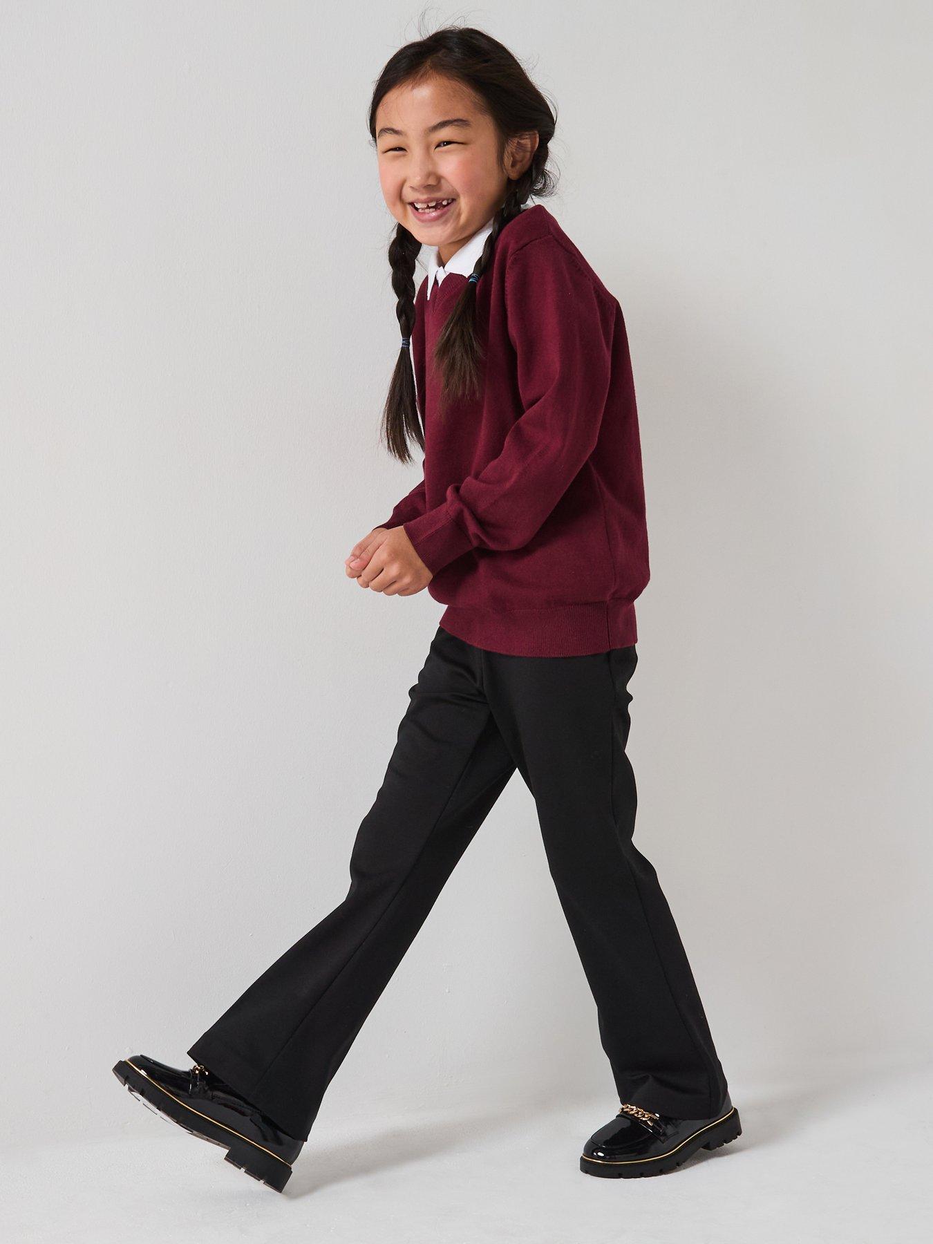 Image 6 of 6 of Everyday Girls 2 Pack Jersey Kick Flare Trouser - Black