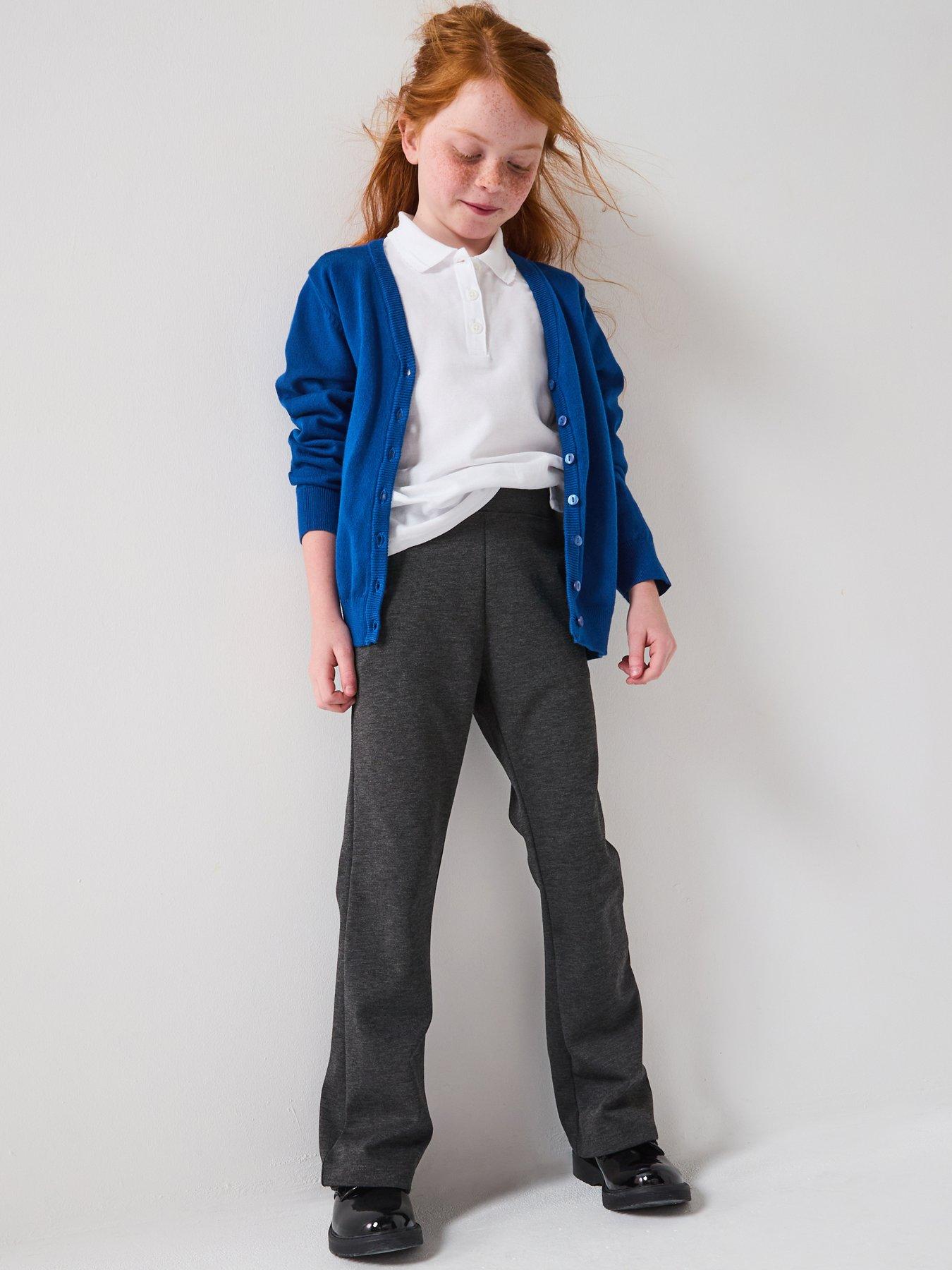 Image 7 of 7 of Everyday Girls 2 Pack Jersey Kick Flare Trouser - Grey