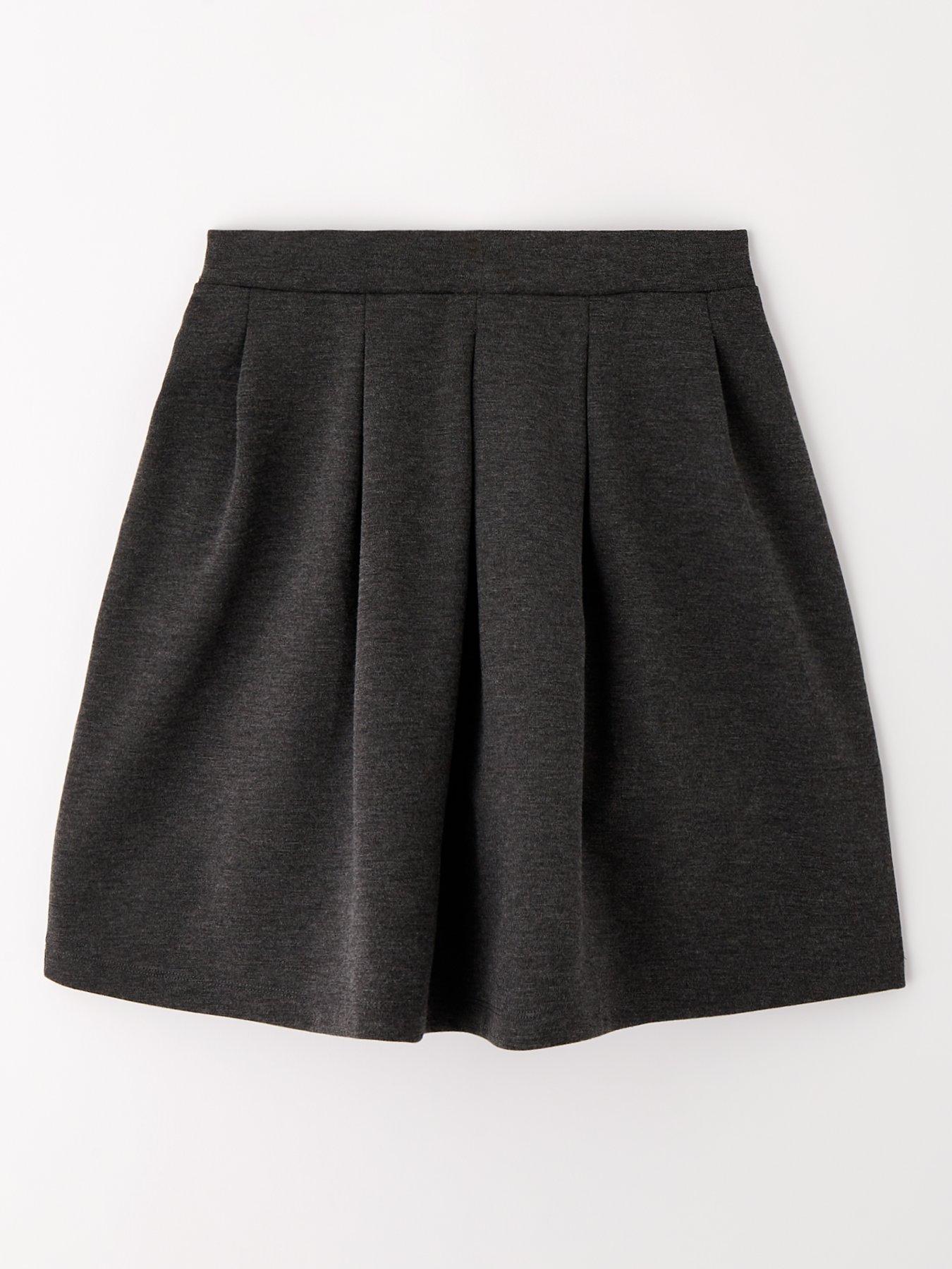 Image 3 of 7 of Everyday Girls 2 Pack Pleated Jersey Skirts - Grey