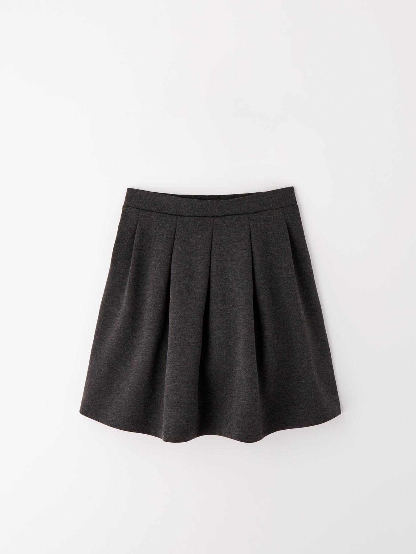 Image 4 of 7 of Everyday Girls 2 Pack Pleated Jersey Skirts - Grey