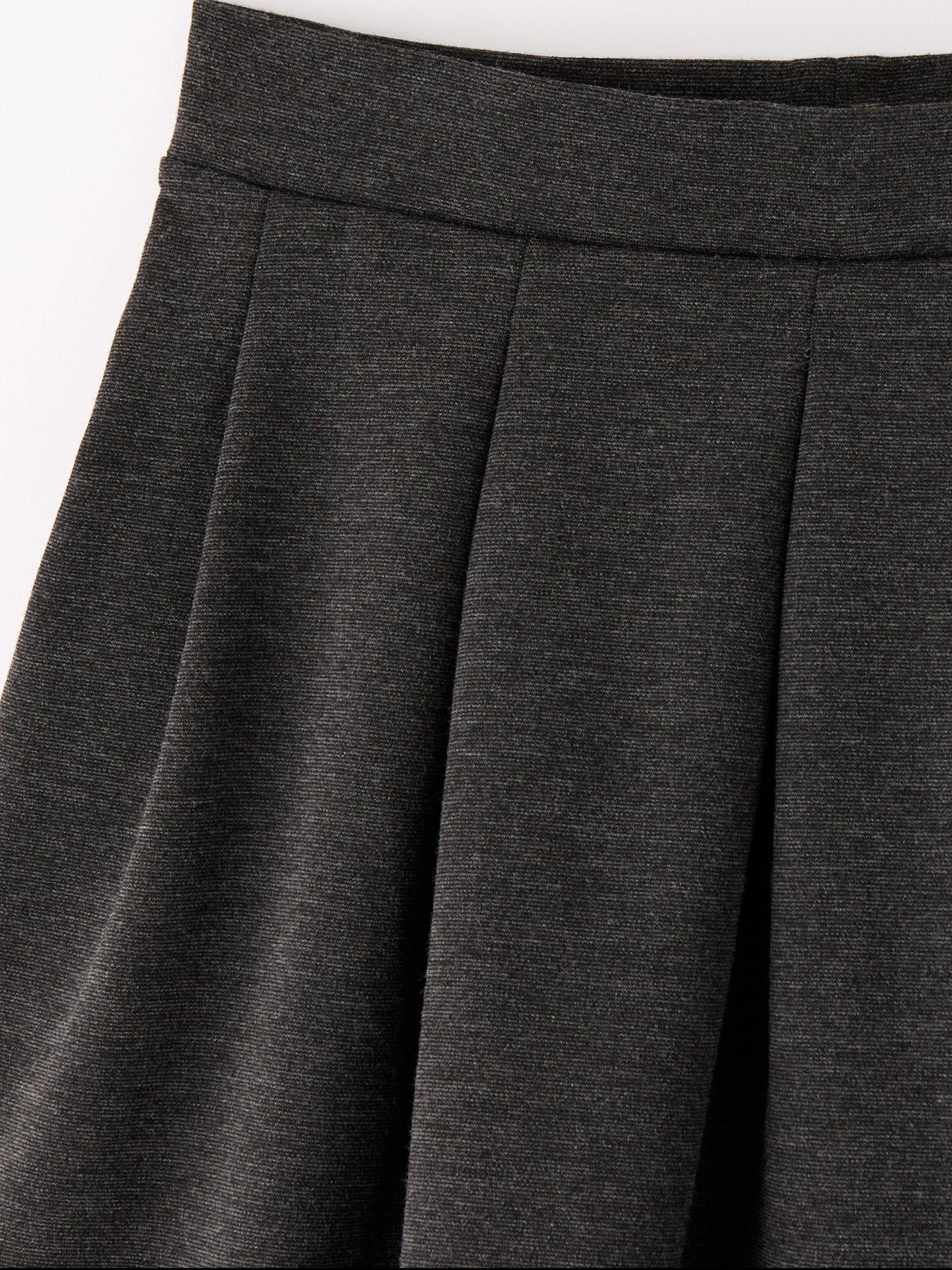 Image 5 of 7 of Everyday Girls 2 Pack Pleated Jersey Skirts - Grey