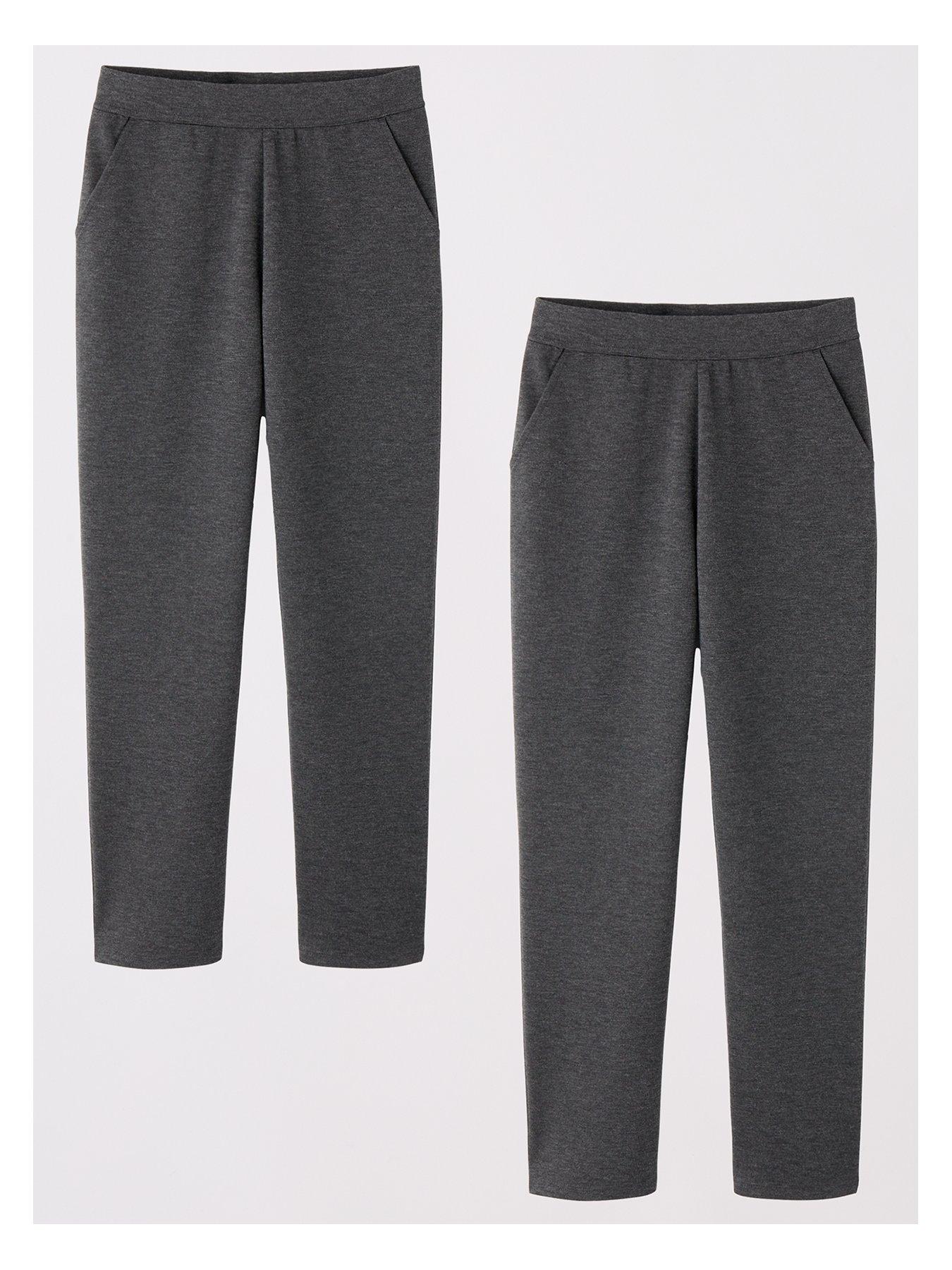 Image 2 of 7 of Everyday Girls 2 Pack Jersey Trouser - Grey