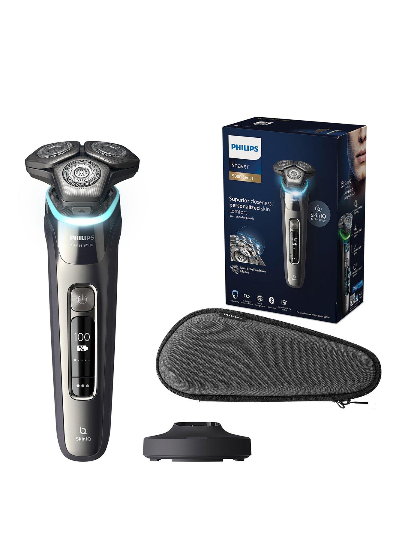 Philips Philips Series 9000 Wet  &  Dry Electric Shaver with SkinIQ technology, with Charging stand and Travel case S9974/35