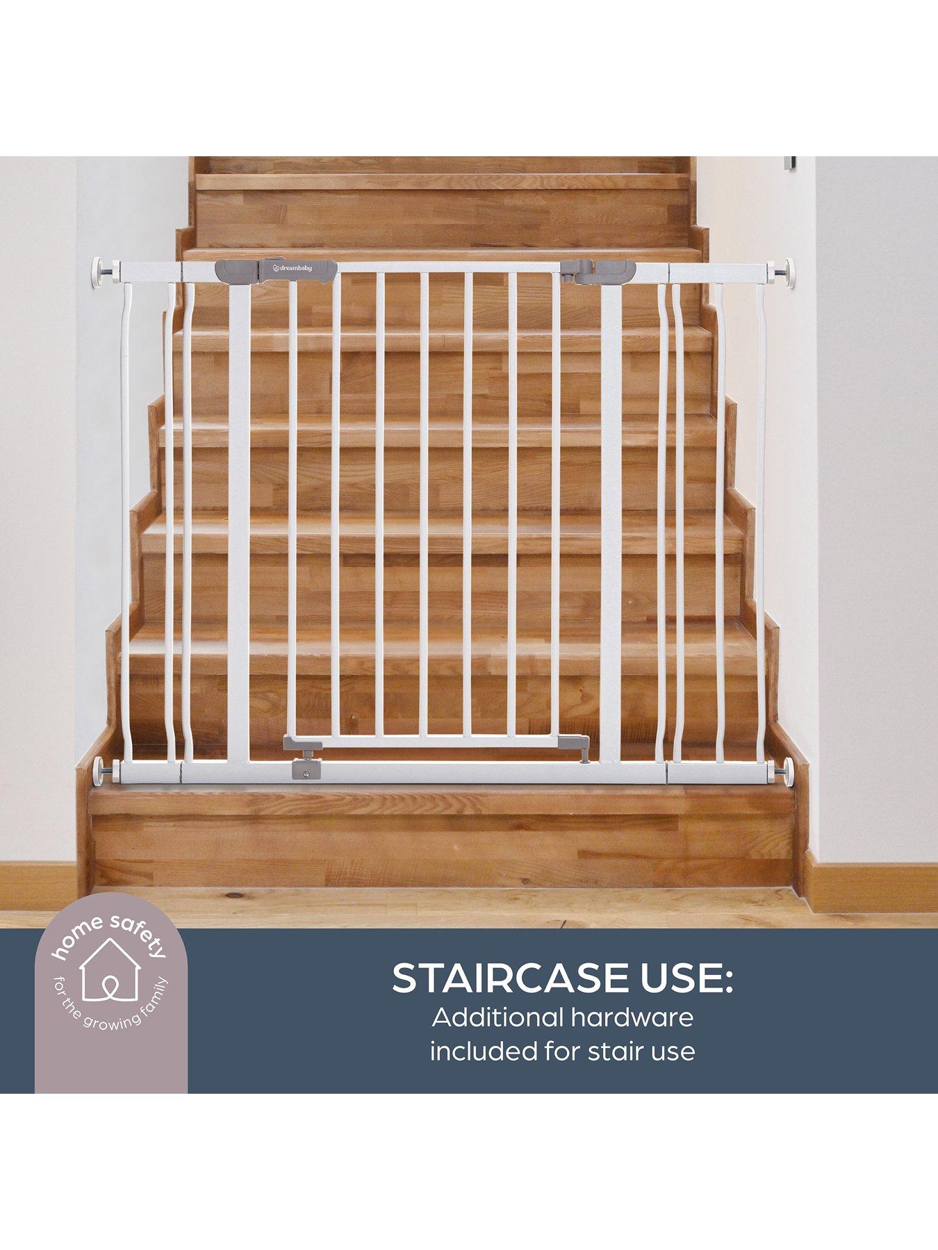 Image 1 of 7 of Dreambaby Ava Gate with 1 x 9cm and 1 x 18cm Extension&nbsp;- White