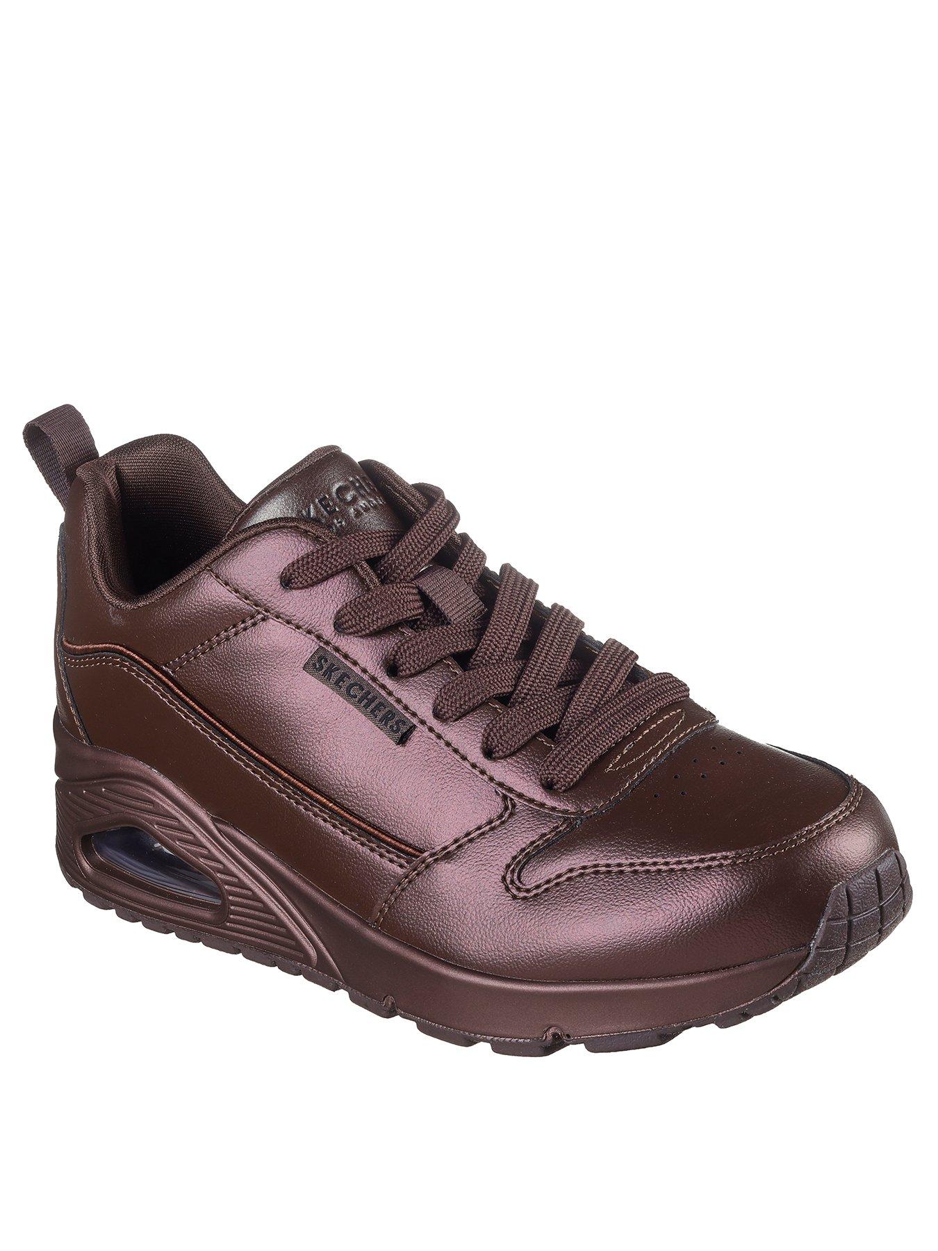 skechers-uno-galactic-gal-metallic-leather-lace-up-sneaker-brownstillFront