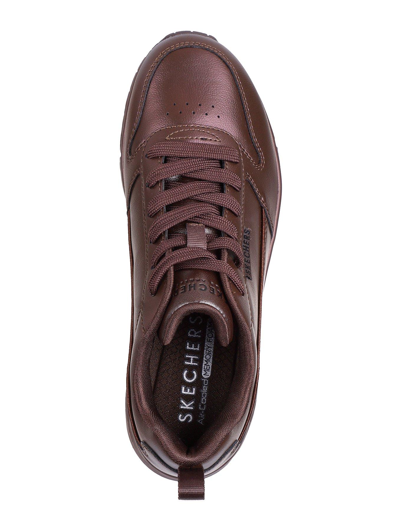 skechers-uno-galactic-gal-metallic-leather-lace-up-sneaker-brownoutfit