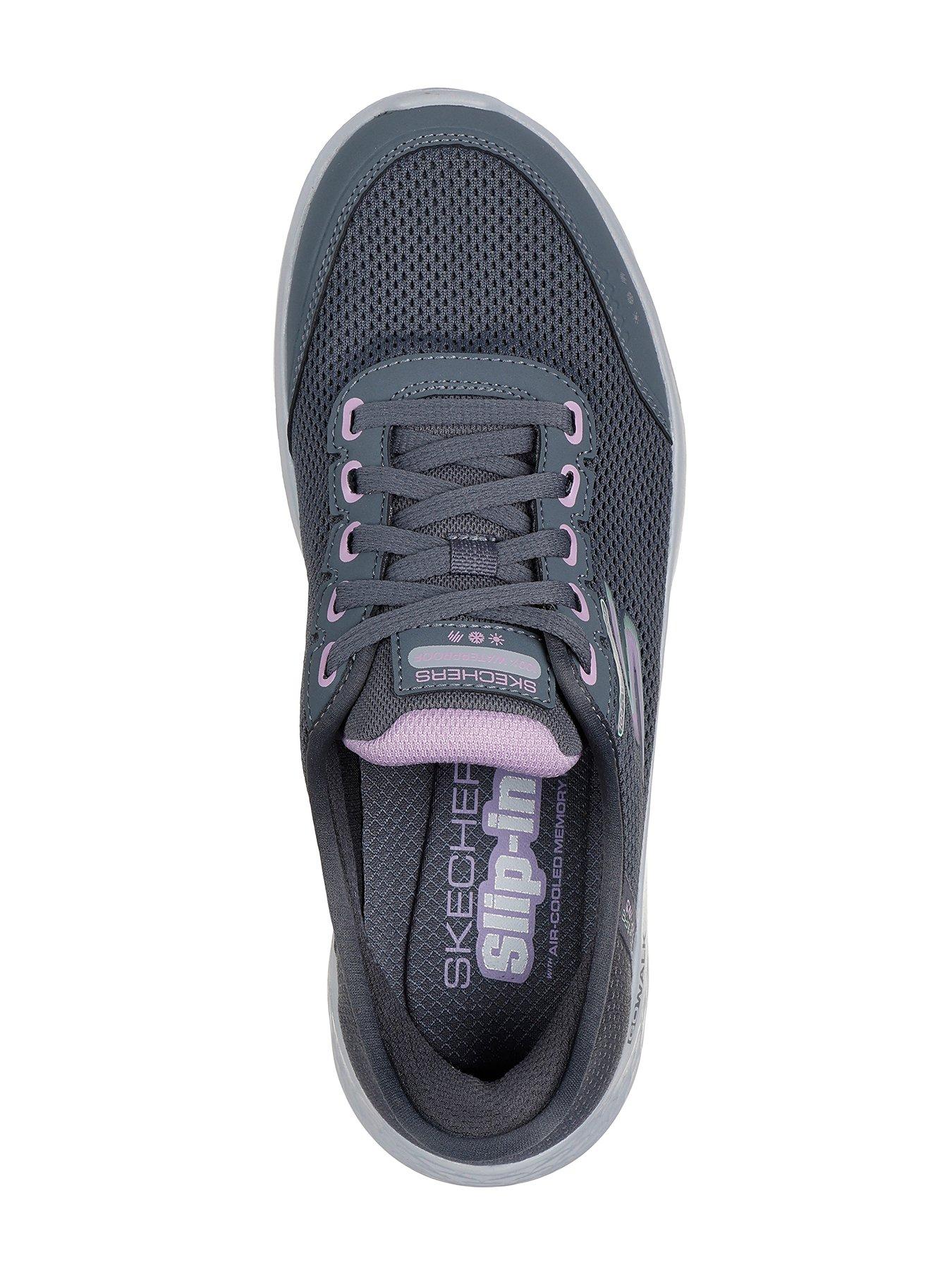 skechers-slip-ins-100-waterproof-mesh-lace-up-trainers-greyoutfit