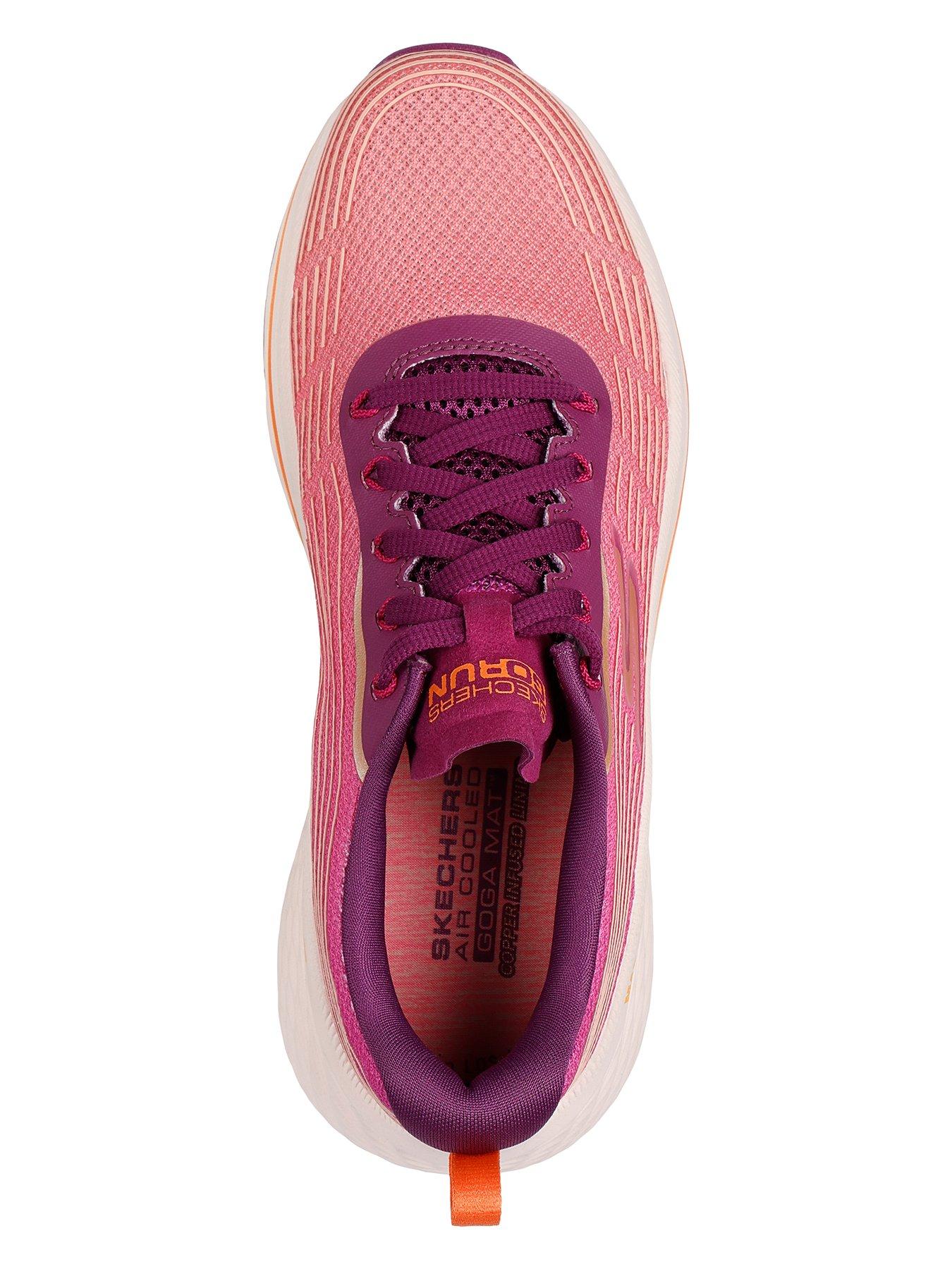 skechers-athletic-ombre-mesh-lace-up-trainers-dark-pinkoutfit