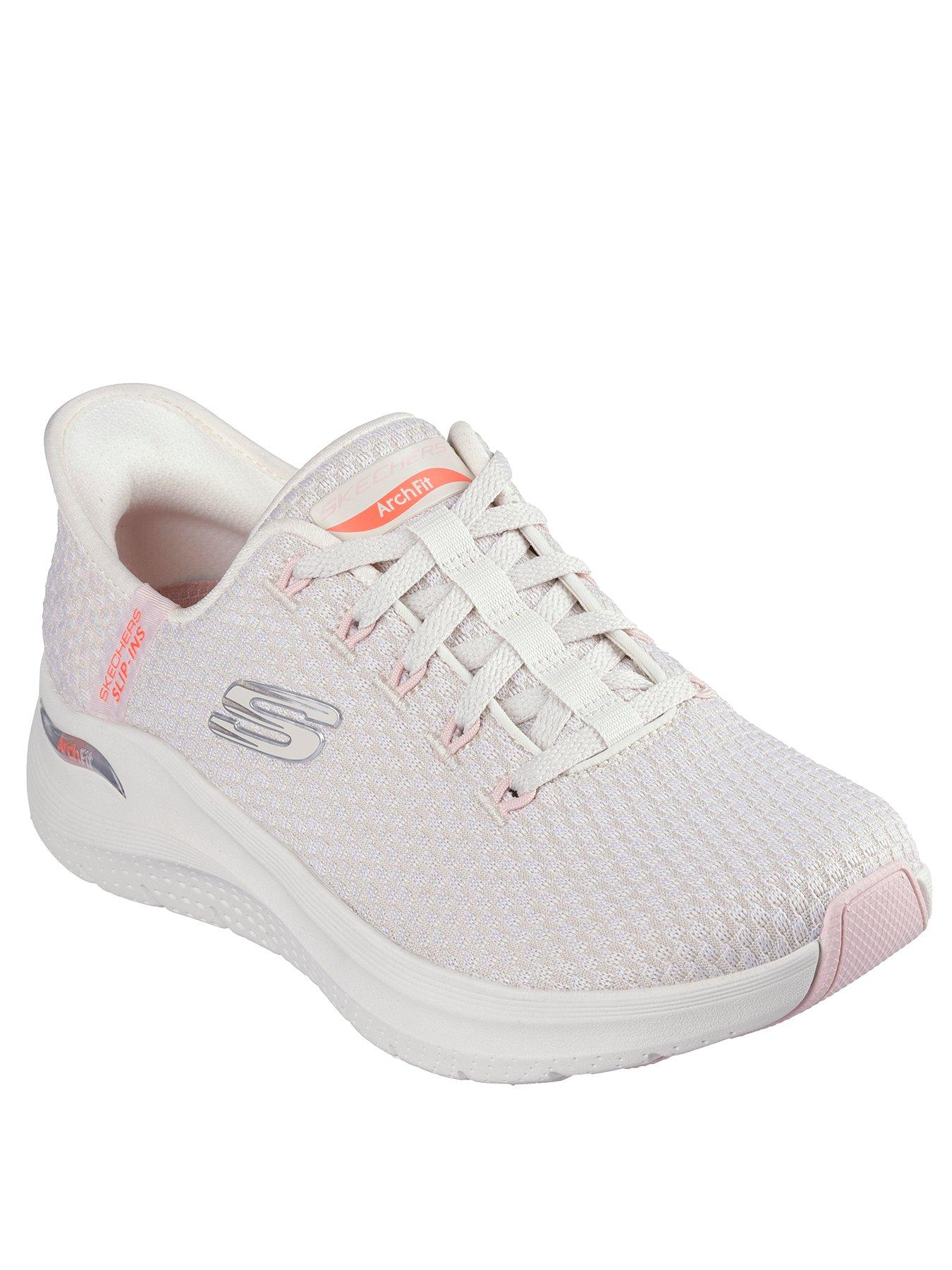 skechers-arch-fit-knit-lace-up-slip-ins-sneakers-naturalstillFront