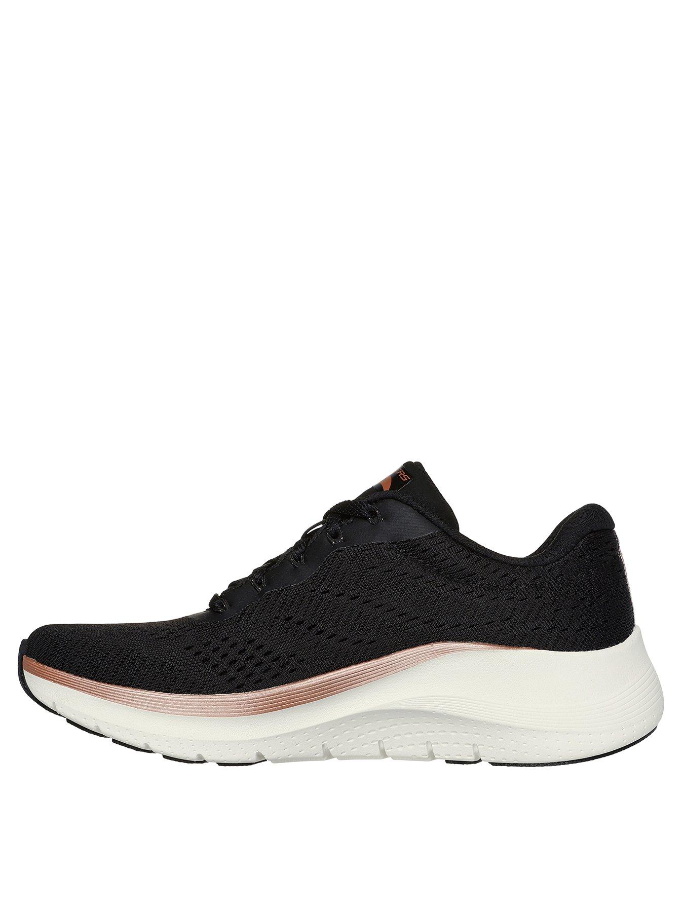 skechers-arch-fit-engineered-mesh-lace-up-w-air-cooled-mf-blackstillFront