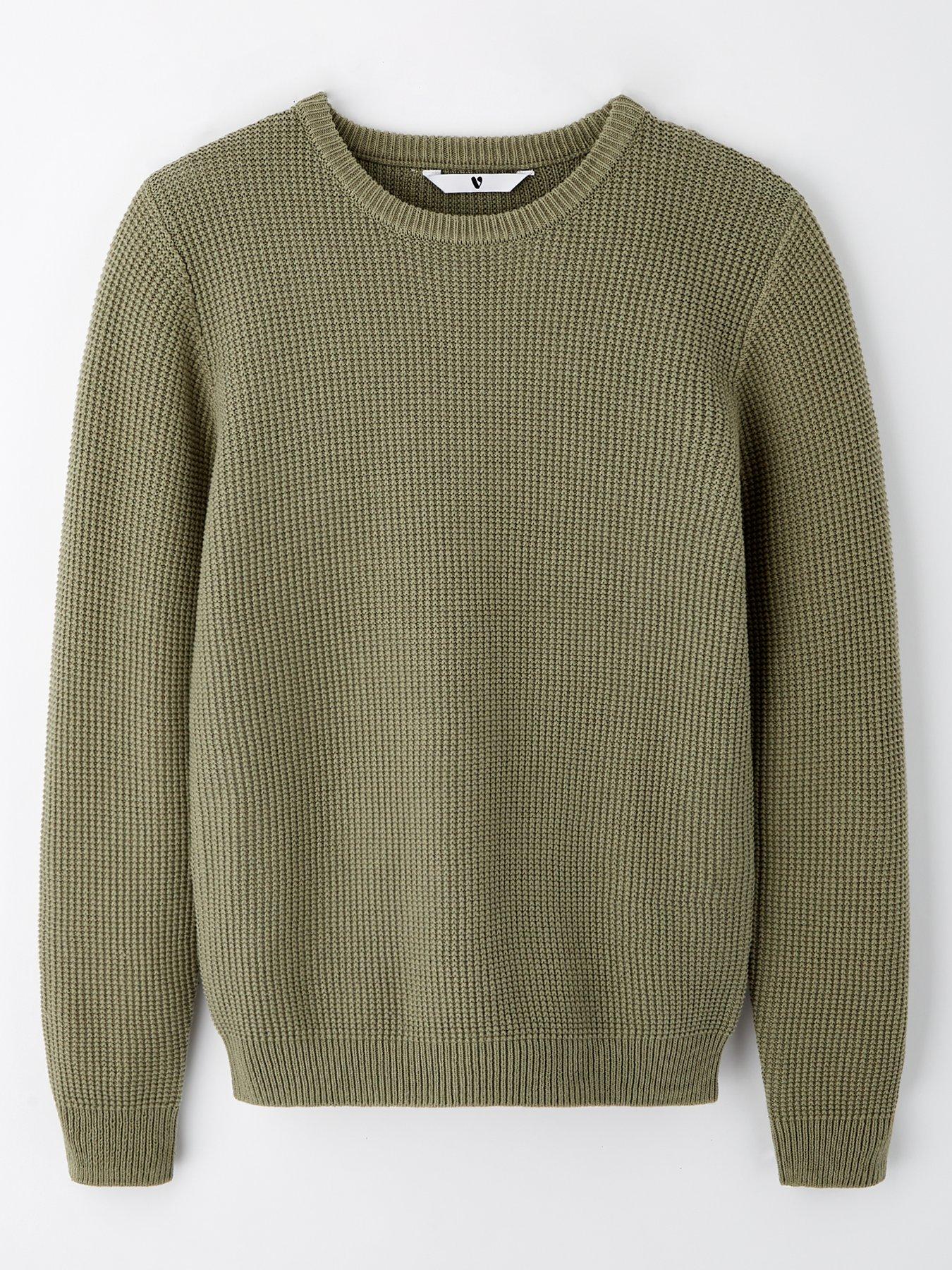 v-by-very-boys-waffle-knitted-jumper-green