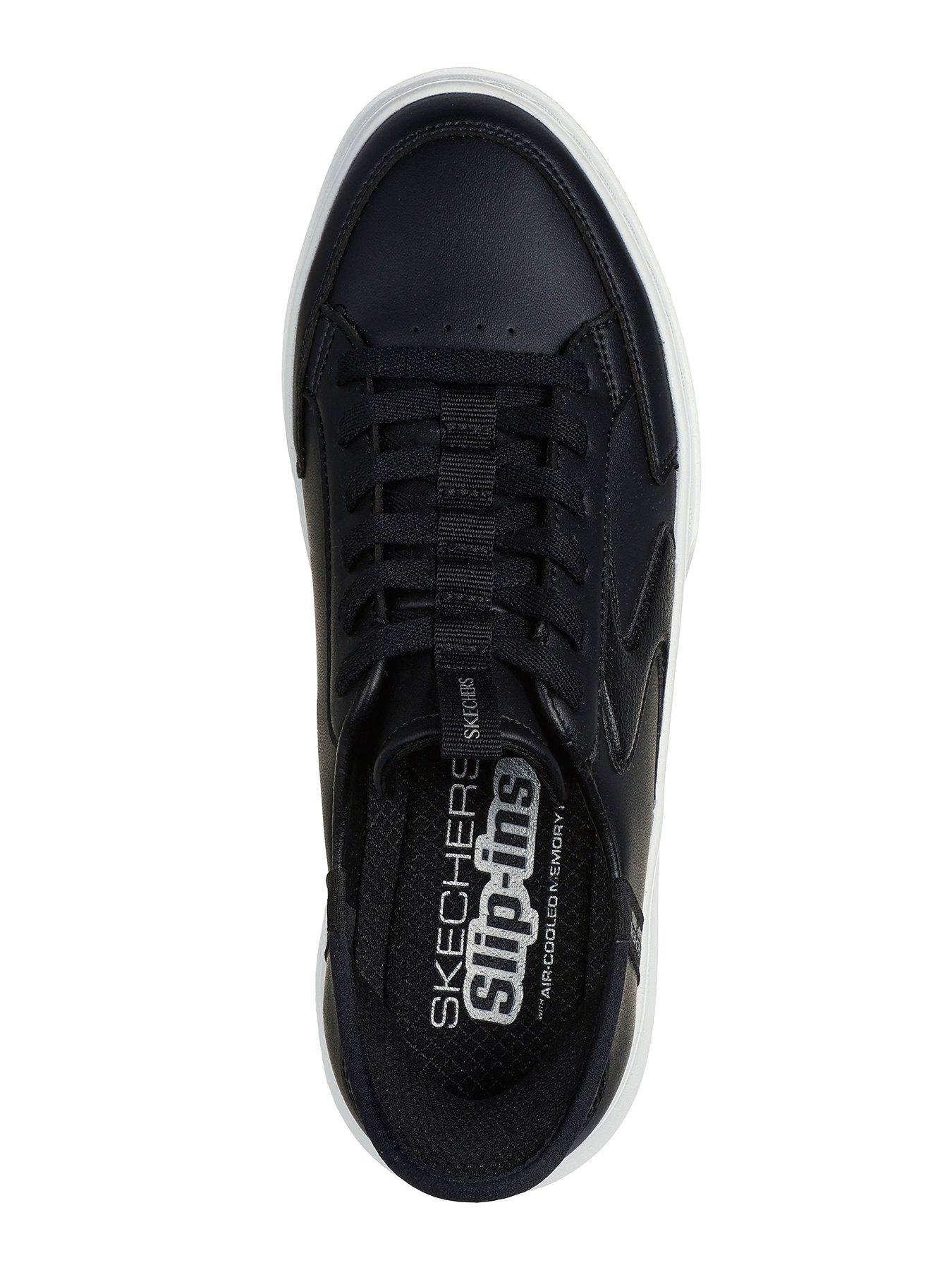 skechers-duraleather-lace-up-slip-ins-wair-cooled-mfoutfit