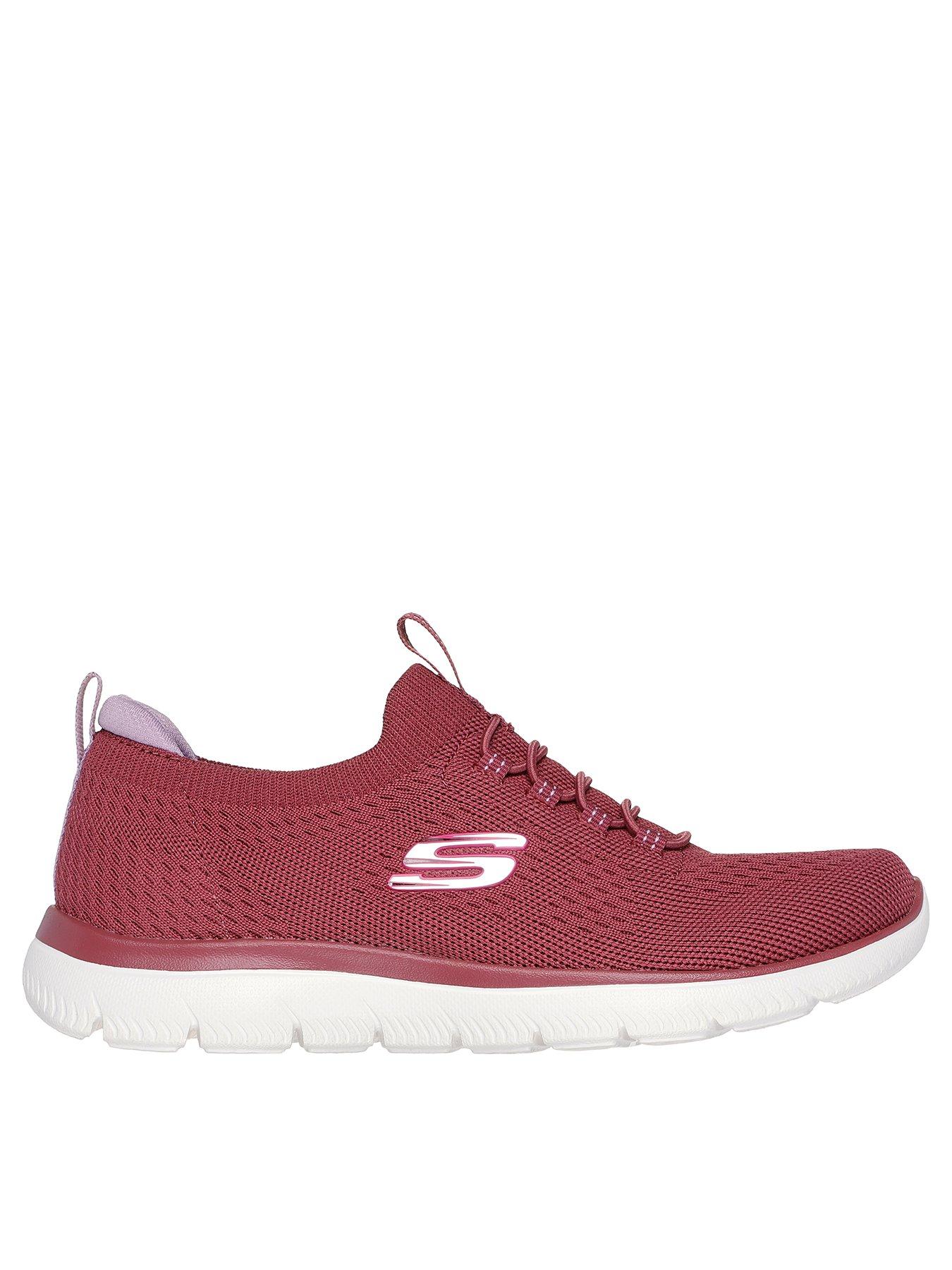 skechers-engineered-stretch-knit-bungee-slip-on-w-memory-foam-dark-purplefront