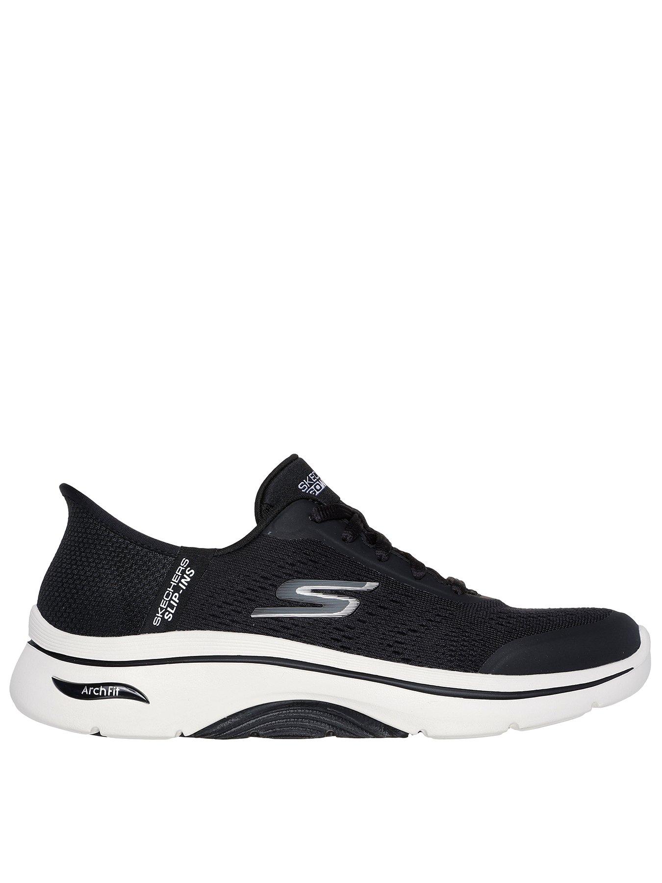 skechers-slip-ins-arch-fit-athletic-engineered-mesh-lace-up-black