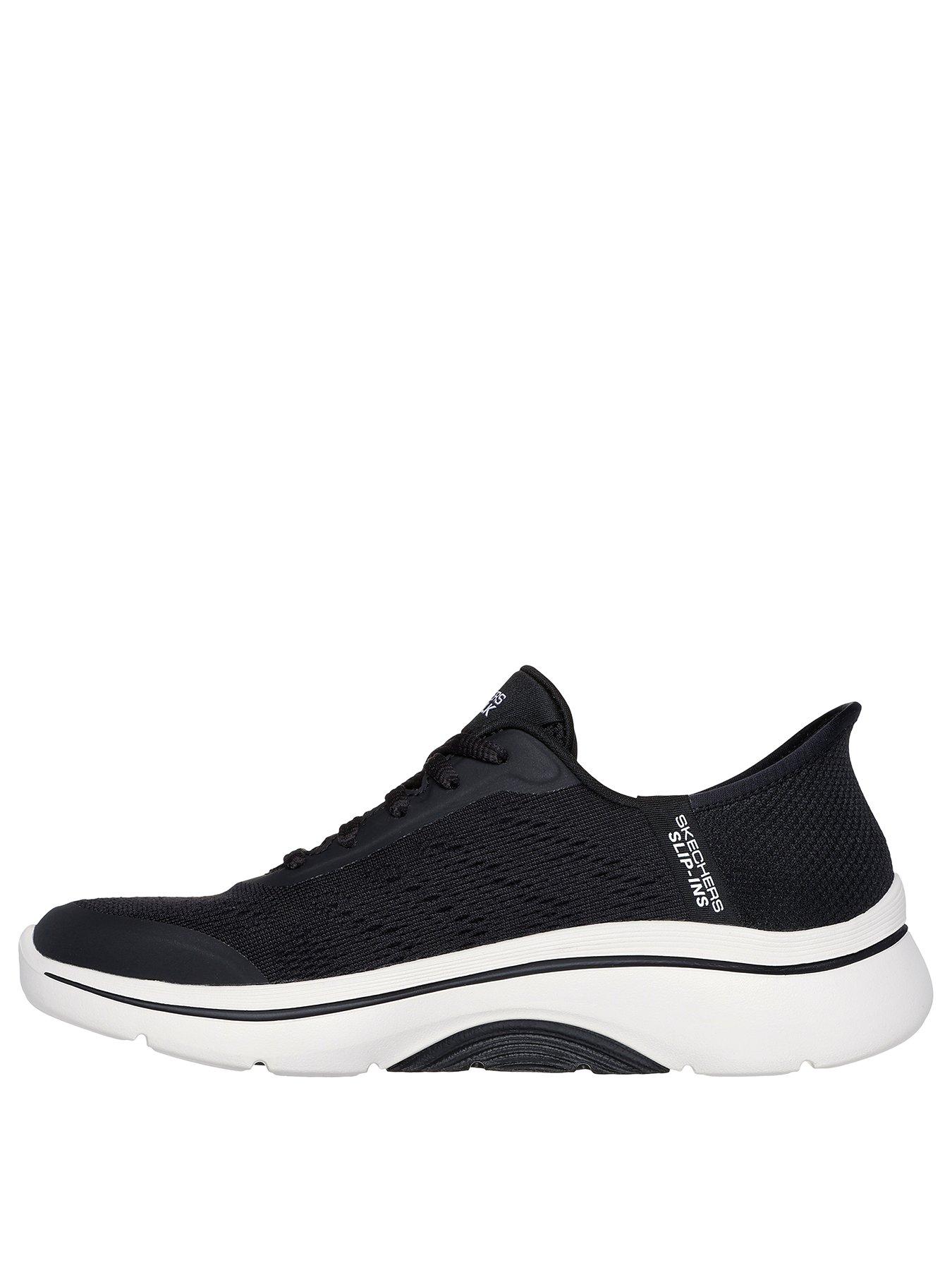 skechers-slip-ins-arch-fit-athletic-engineered-mesh-lace-up-blackstillFront