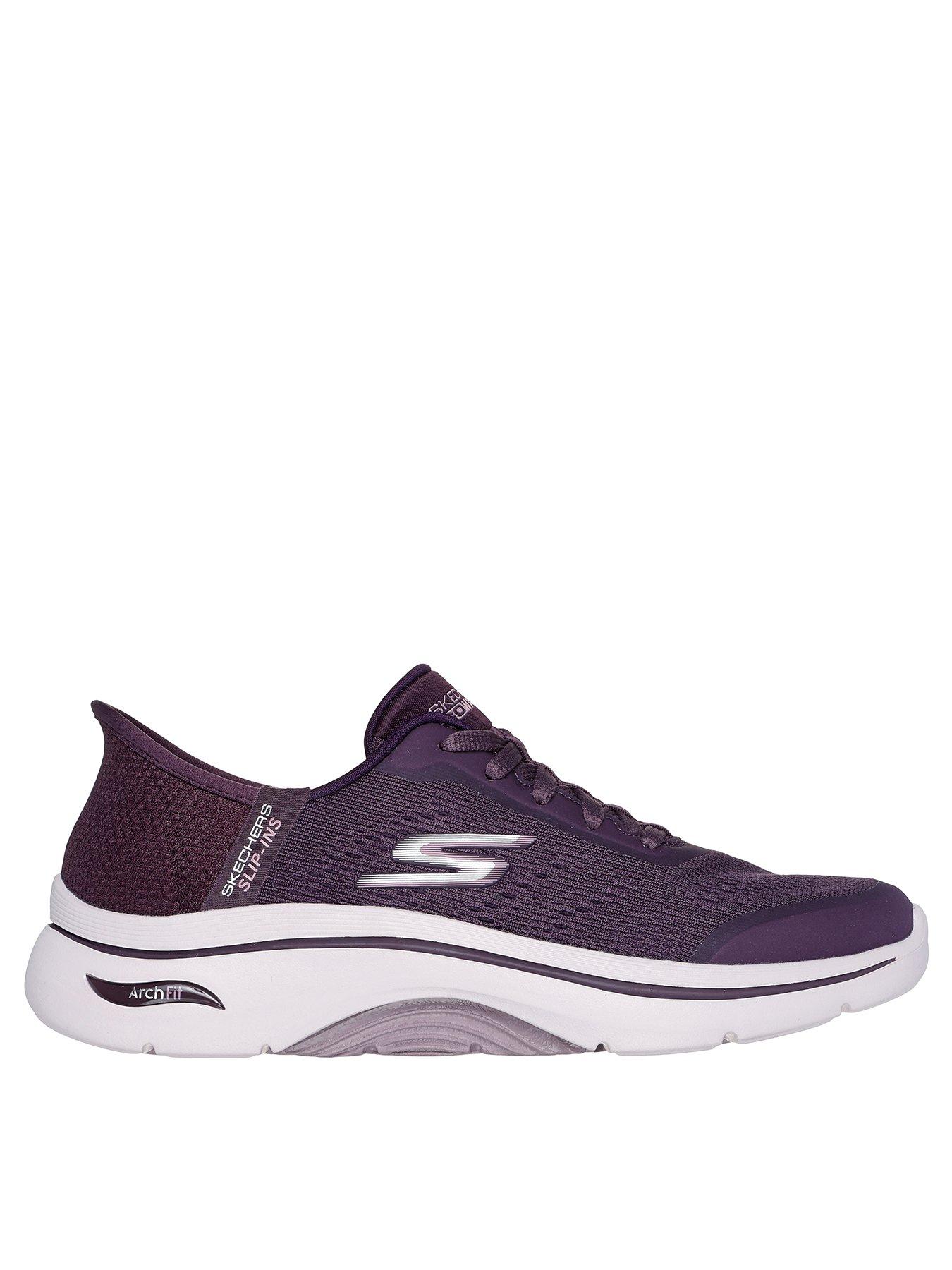 skechers-slip-ins-arch-fit-mesh-trainers-purple