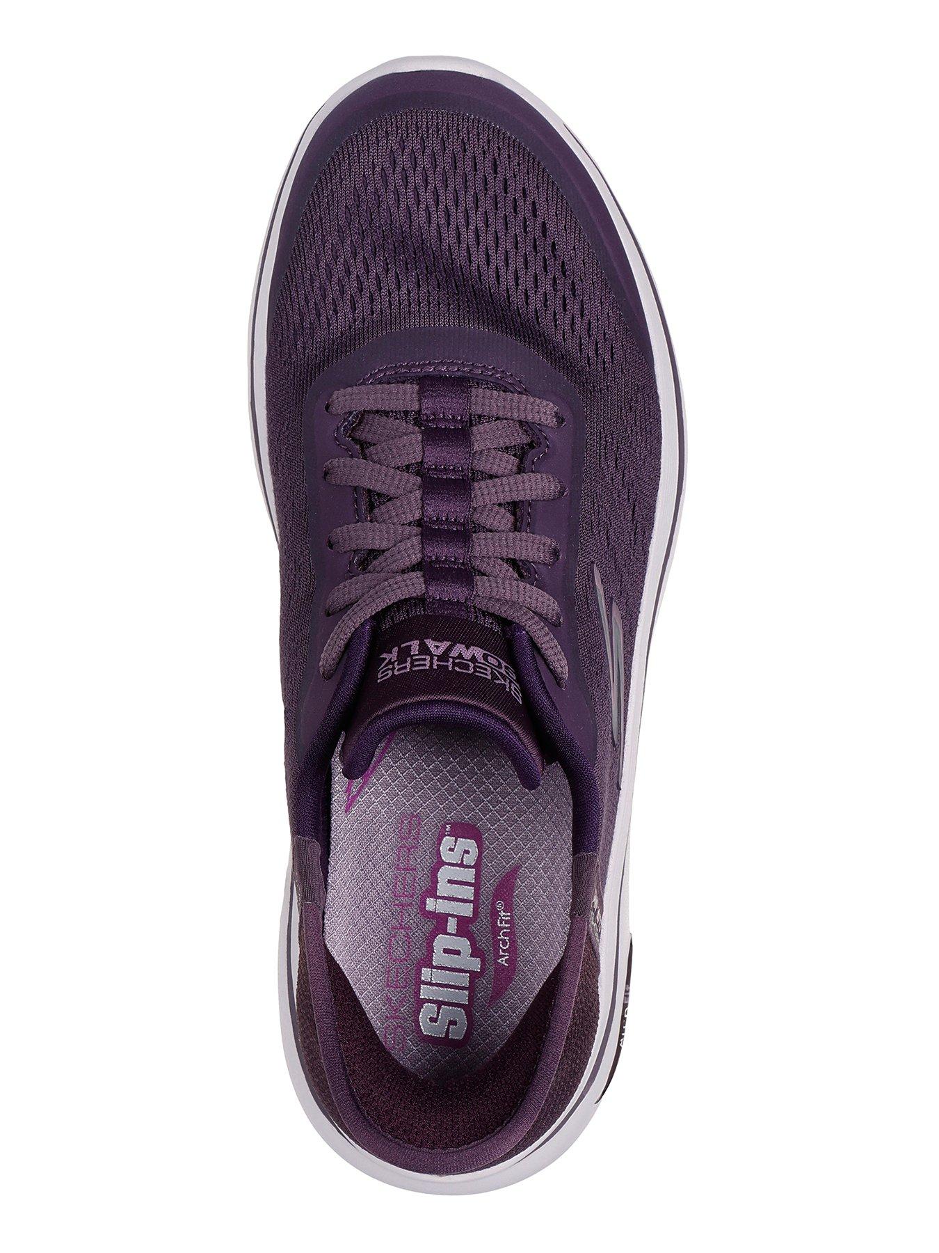 skechers-slip-ins-arch-fit-mesh-trainers-purpleoutfit