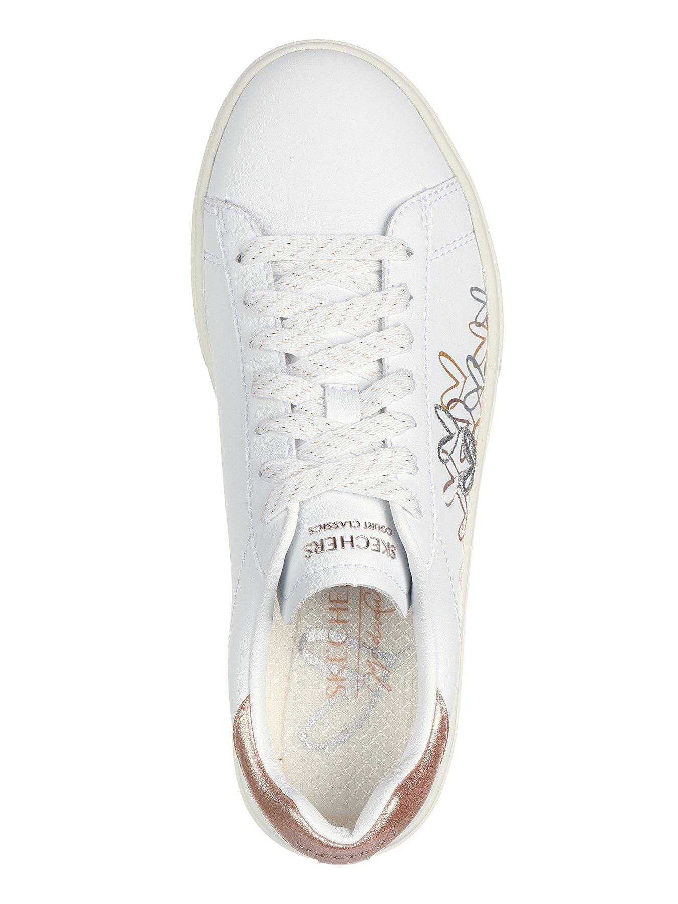 skechers-goldcrown-metallic-duraleather-heart-detail-lace-up-wair-cooled-mfoutfit