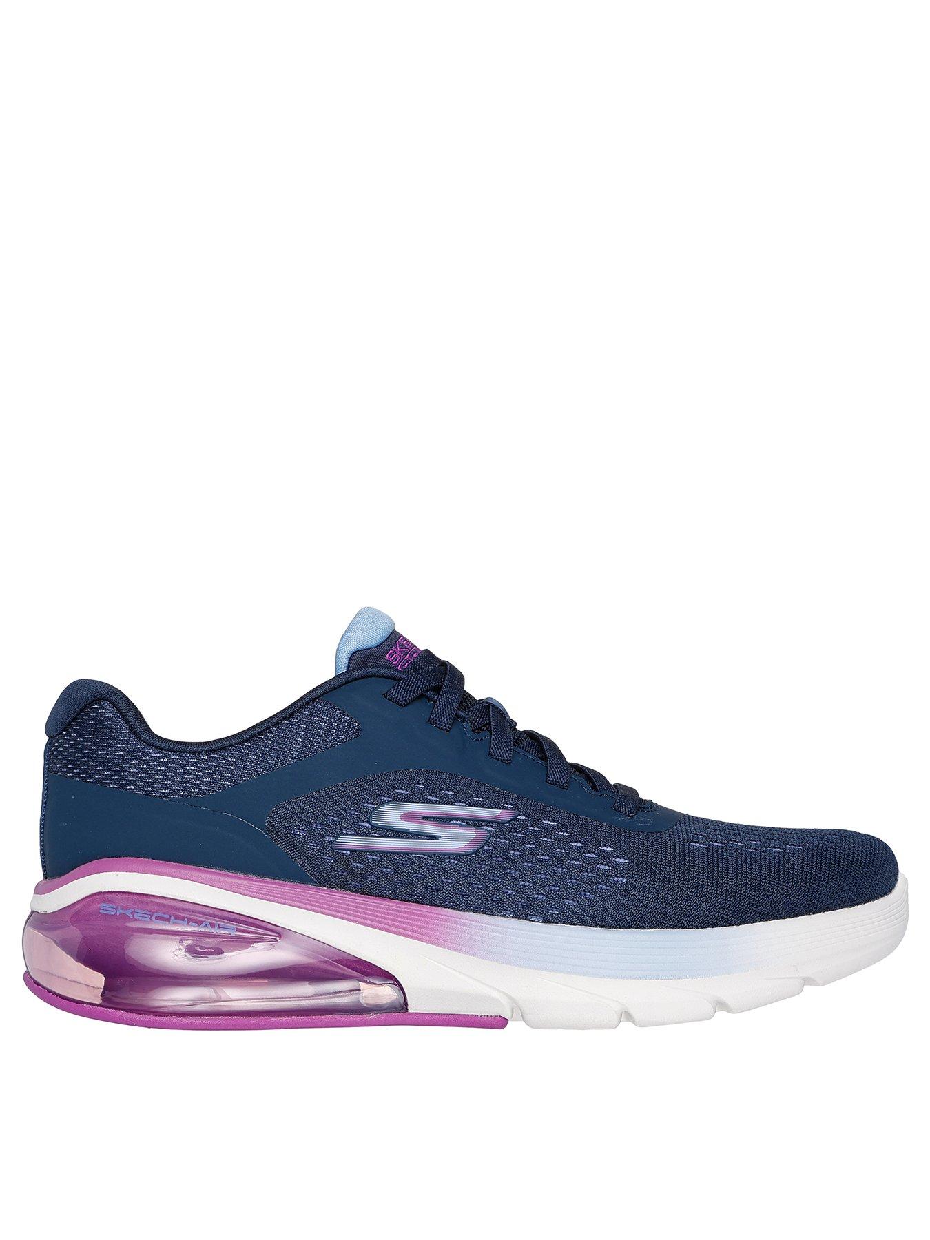 skechers-engineered-mesh-bungee-ombre-trainers-navy