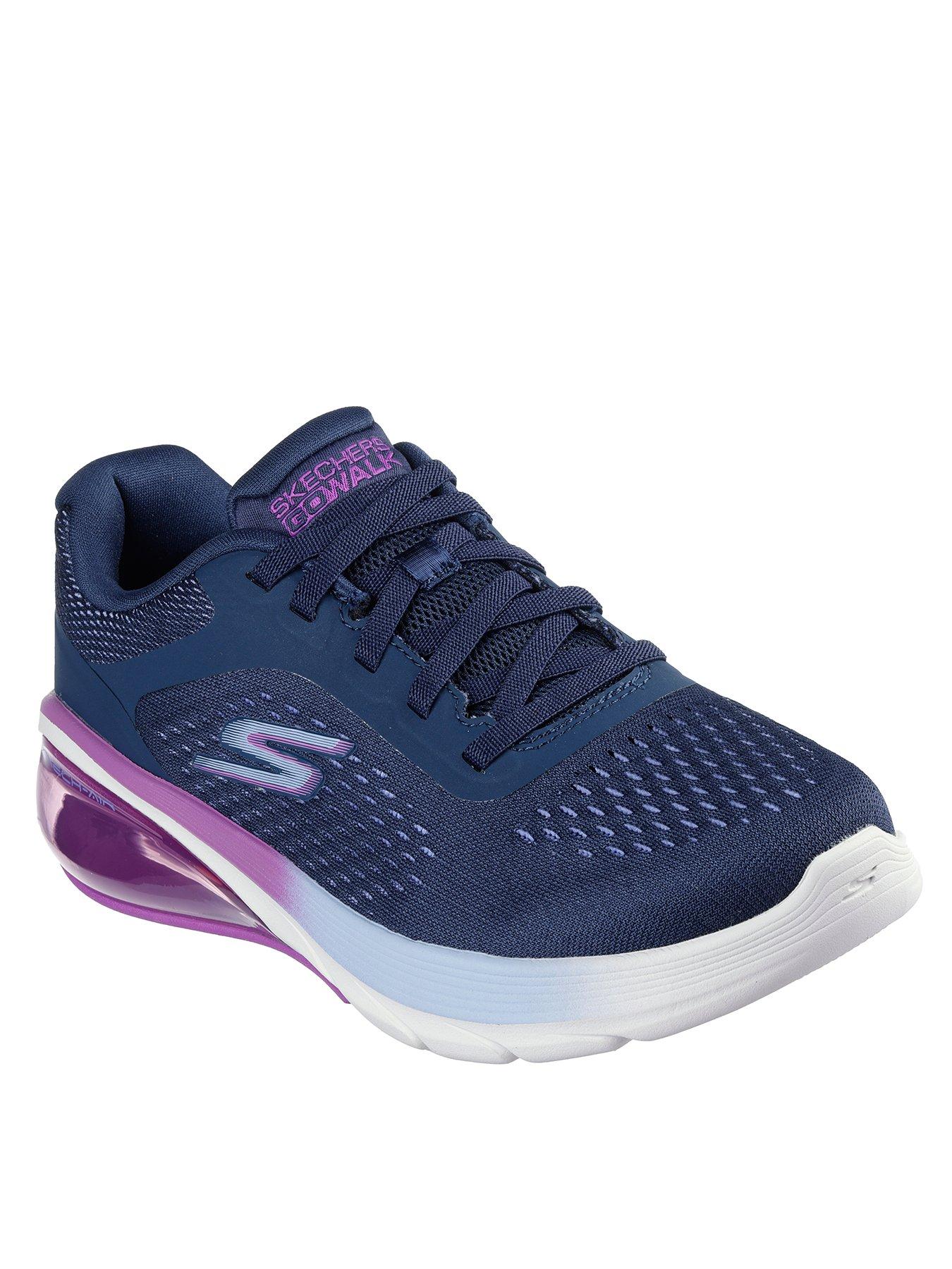 skechers-engineered-mesh-bungee-ombre-trainers-navystillFront