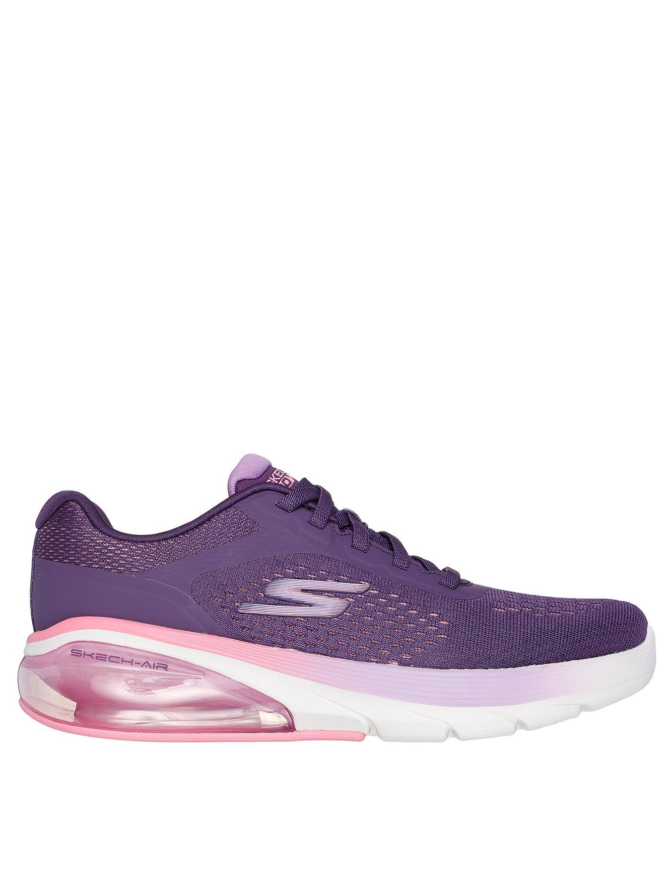 skechers-engineered-mesh-bungee-ombre-trainers-purple