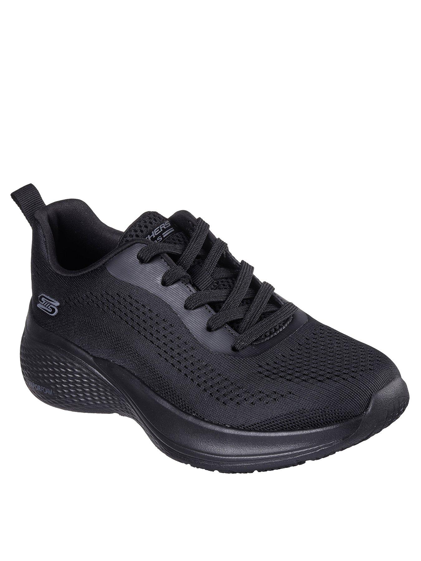 skechers-lace-up-engineered-knit-w-vapor-foam-blackstillFront