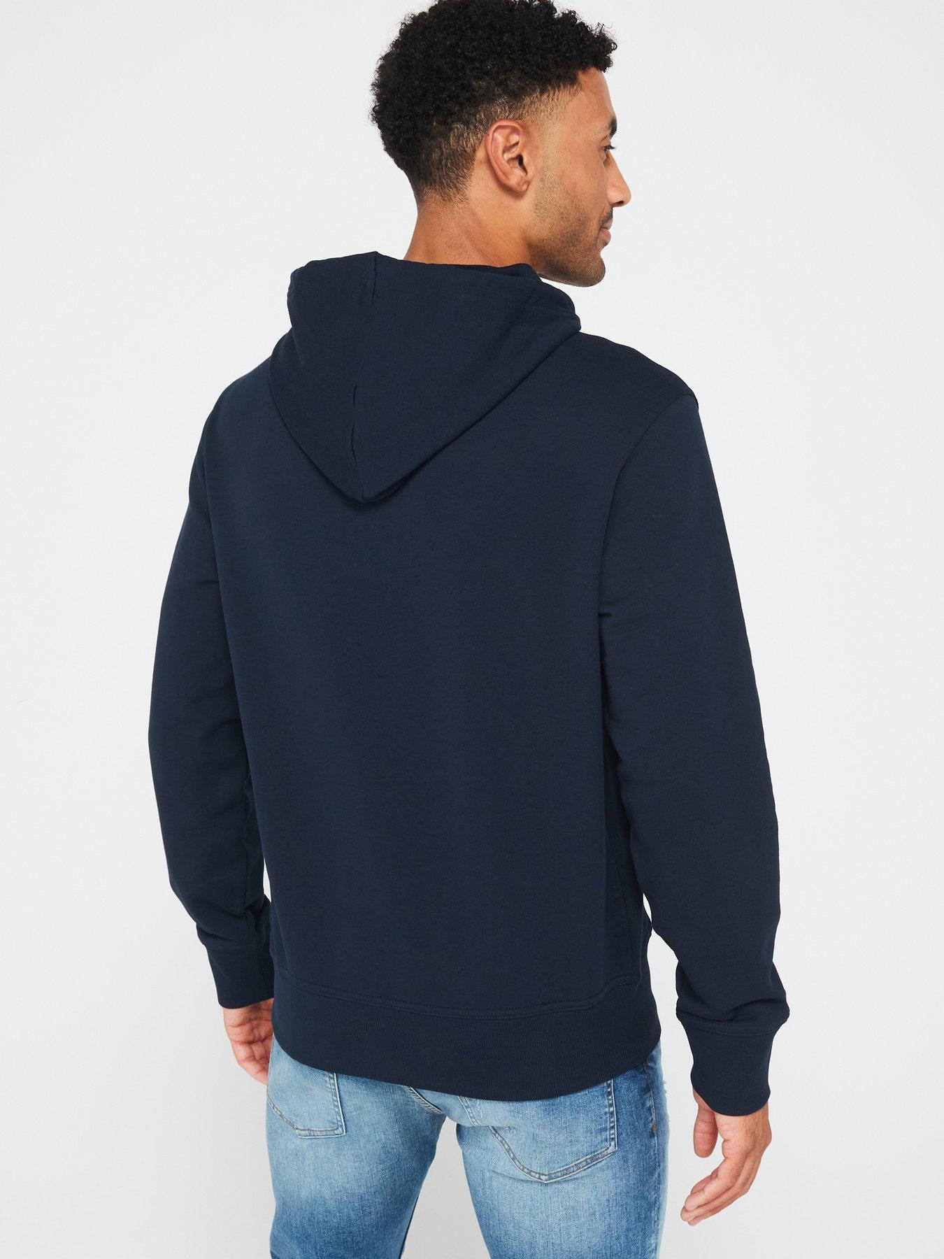 boss-webasic-logo-overhead-hoodie-navystillFront