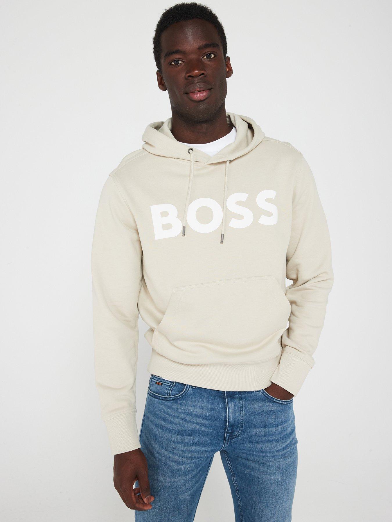 boss-webasic-logo-overhead-hoodie-beige