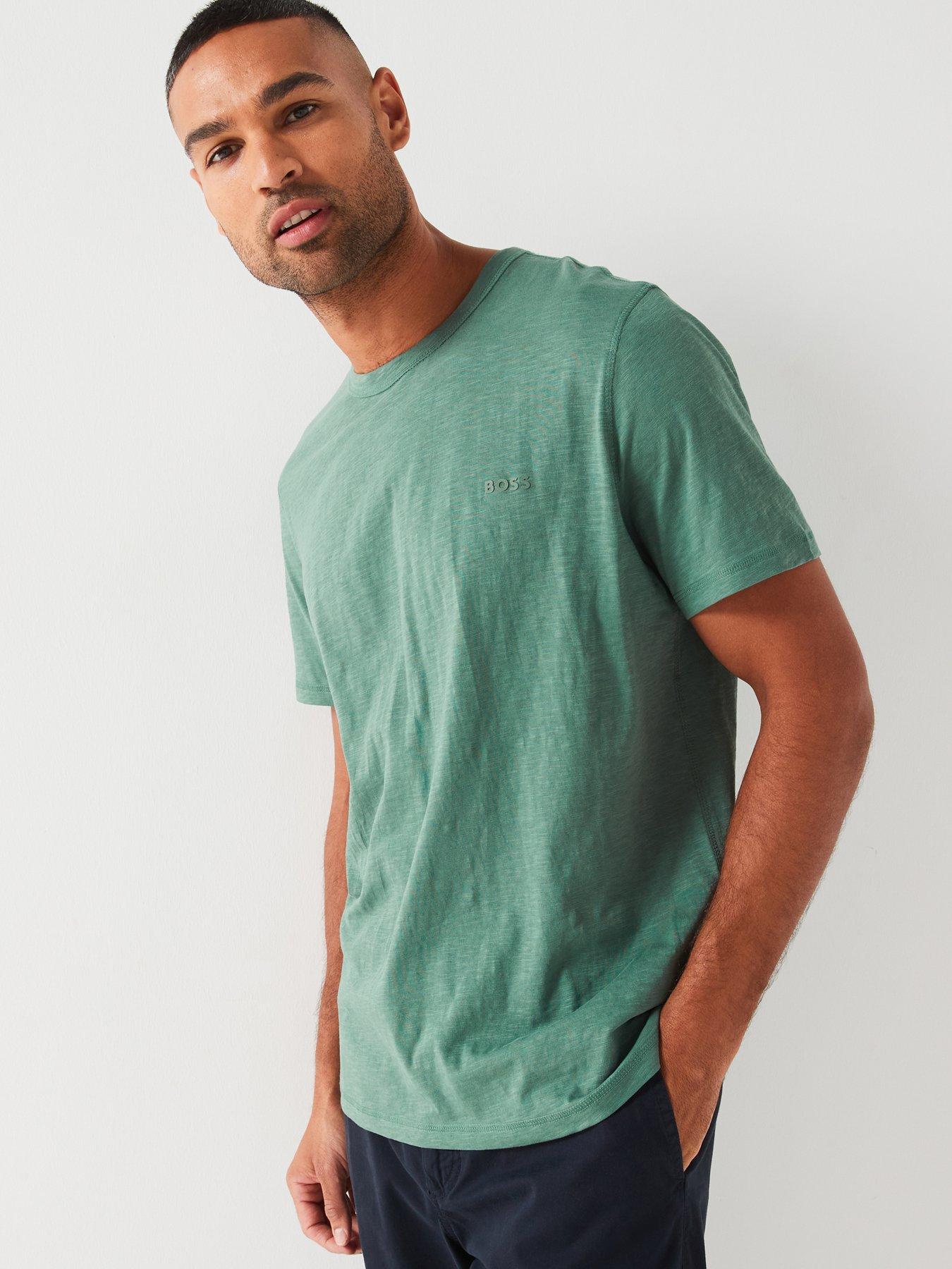 boss-tegood-lightweight-fleck-regular-fit-t-shirt-green