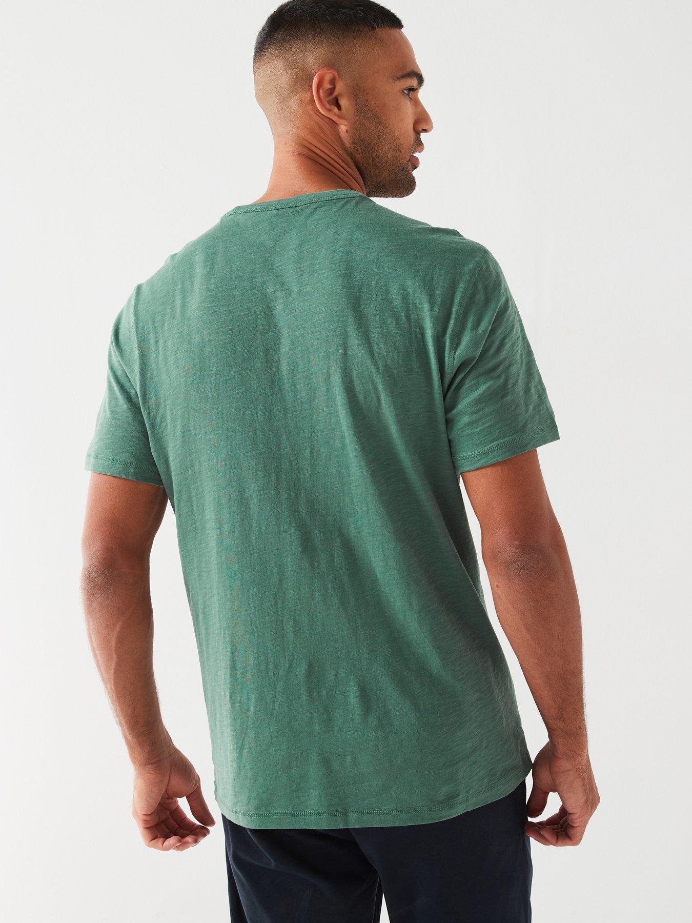 boss-tegood-lightweight-fleck-regular-fit-t-shirt-greenstillFront