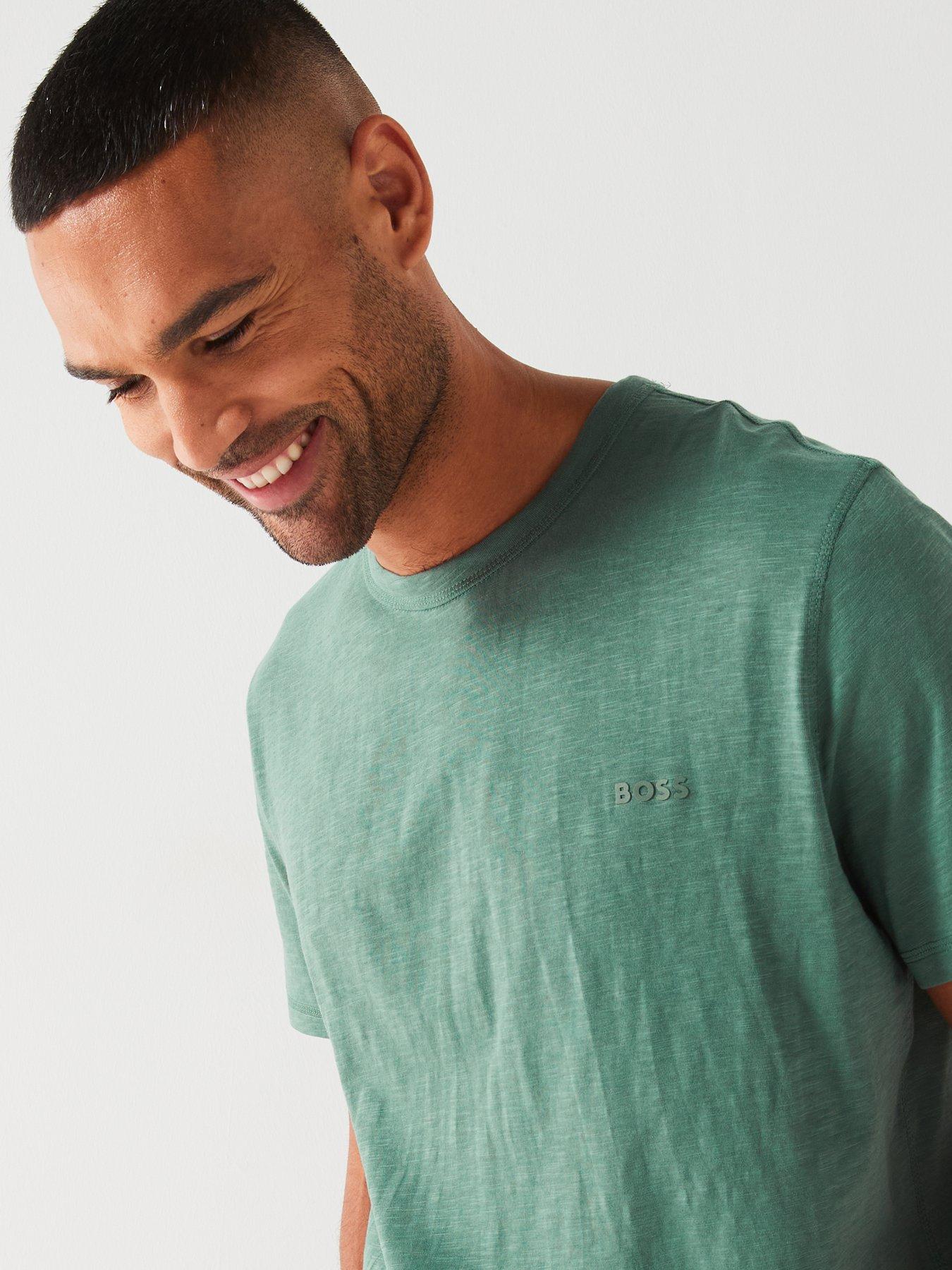 boss-tegood-lightweight-fleck-regular-fit-t-shirt-greenoutfit