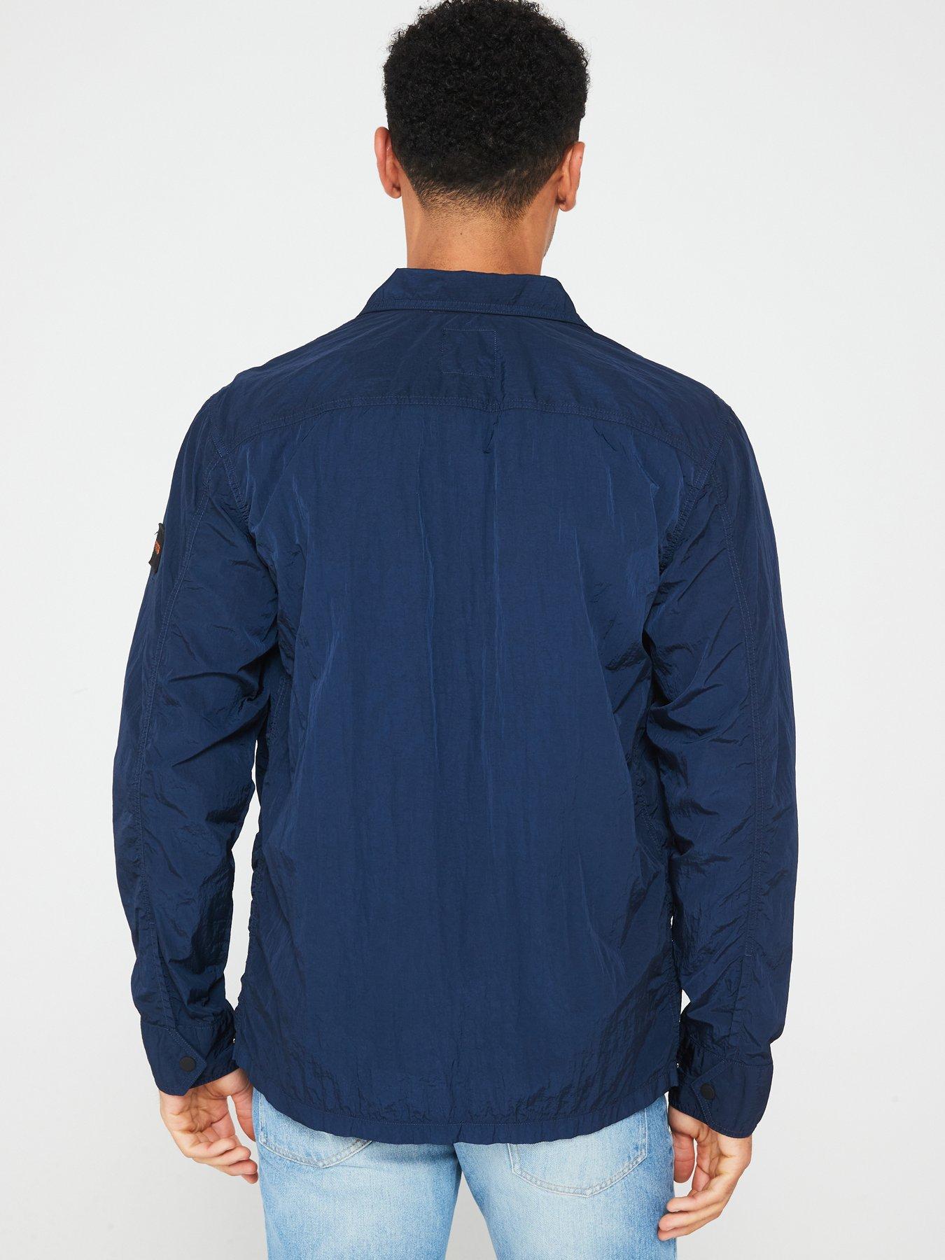 boss-leejay-crinkle-nylon-zip-overshirt-dark-bluestillFront