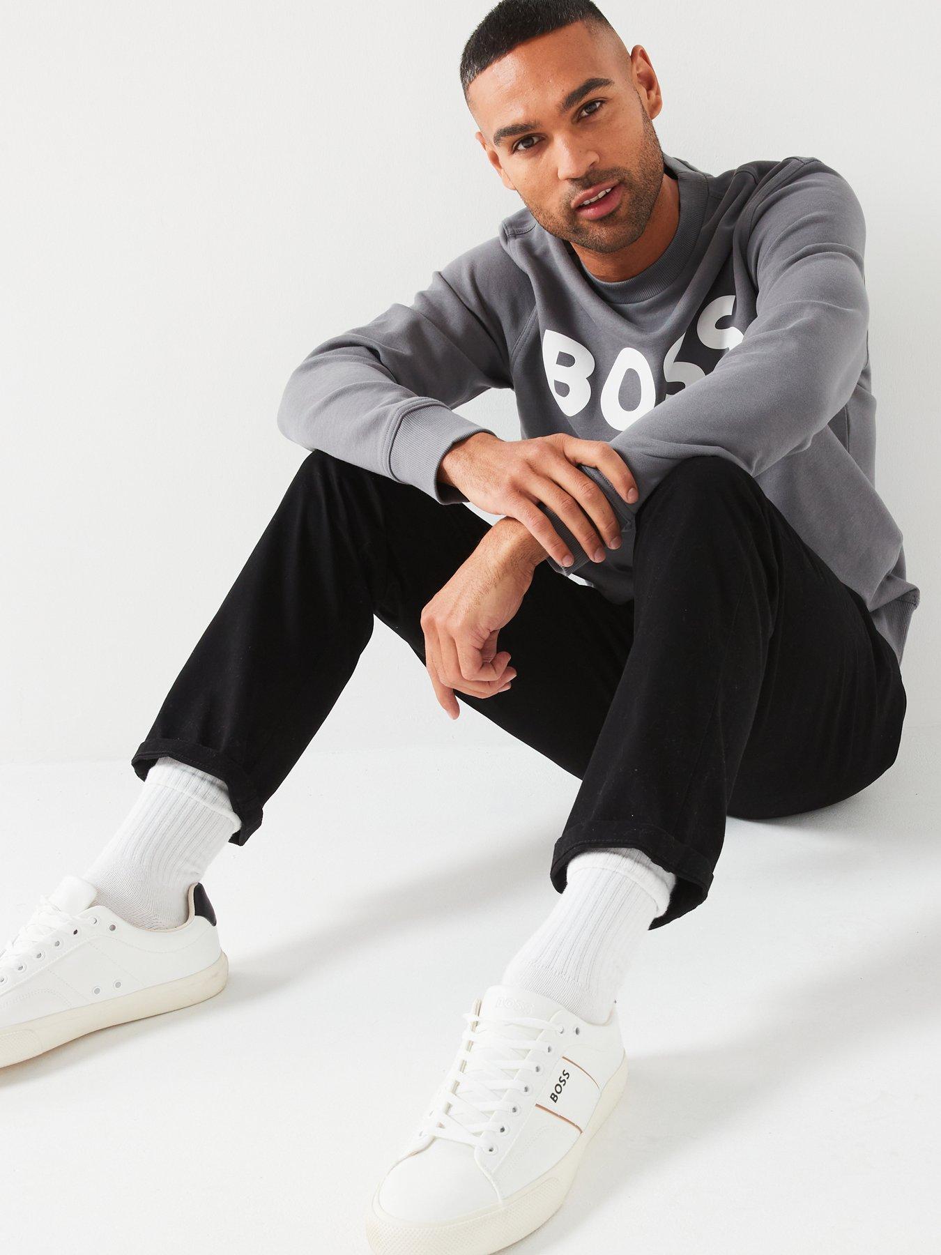 boss-webasic-logo-crew-sweat-greyoutfit