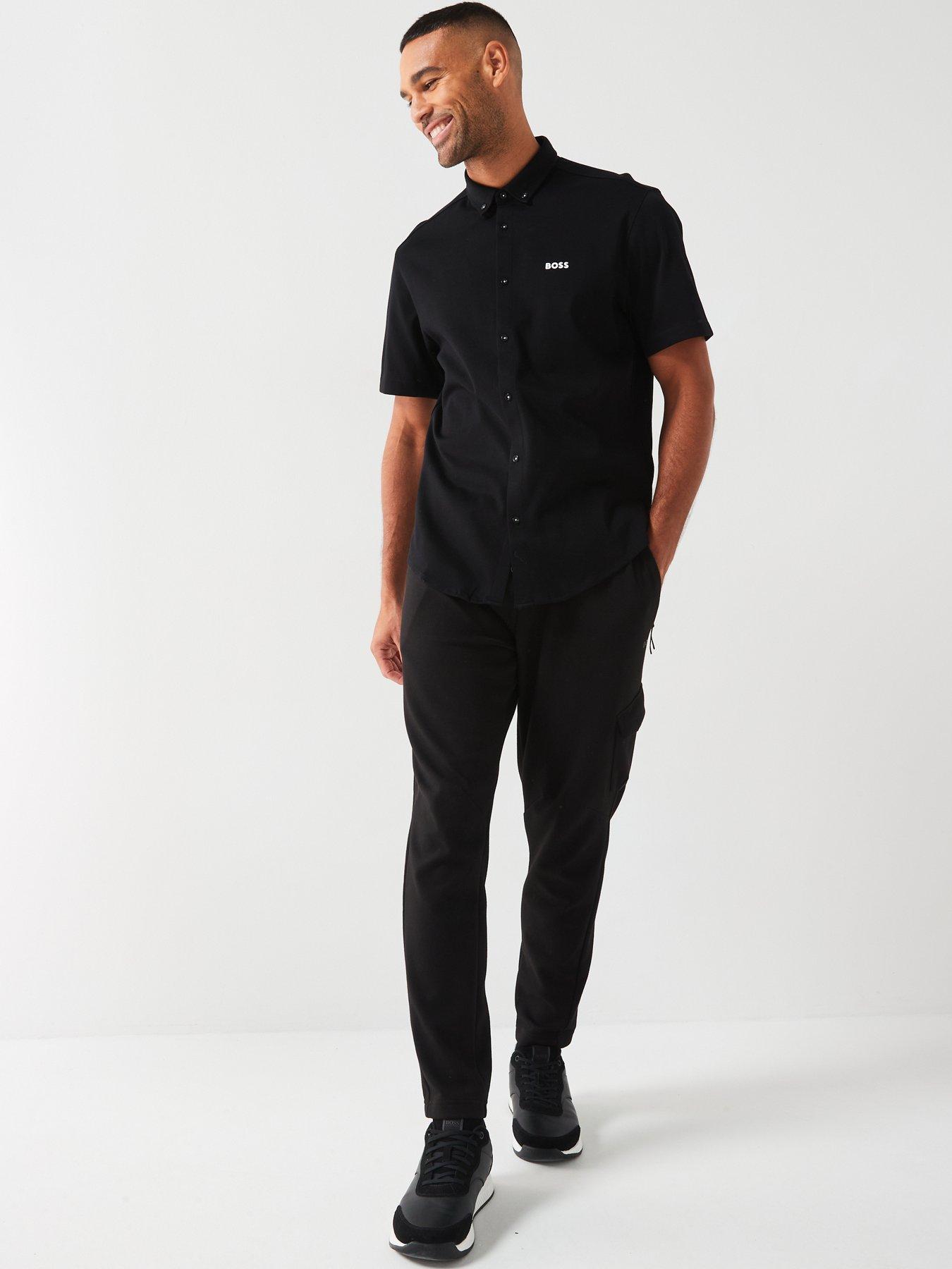 boss-motion-button-down-short-sleeve-shirt-blackback