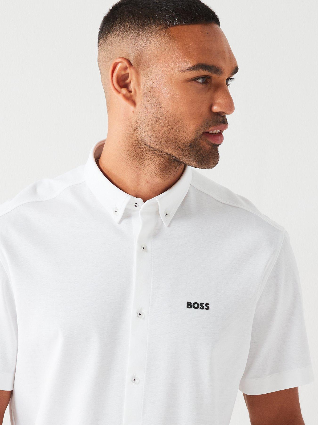 boss-motion-button-down-short-sleeve-shirt-whiteoutfit